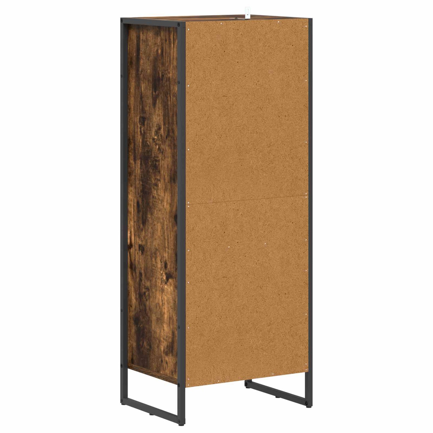 Baderomsskap med skuff Røyk Eik 40 x 30 x 100 cm Konstruert tre