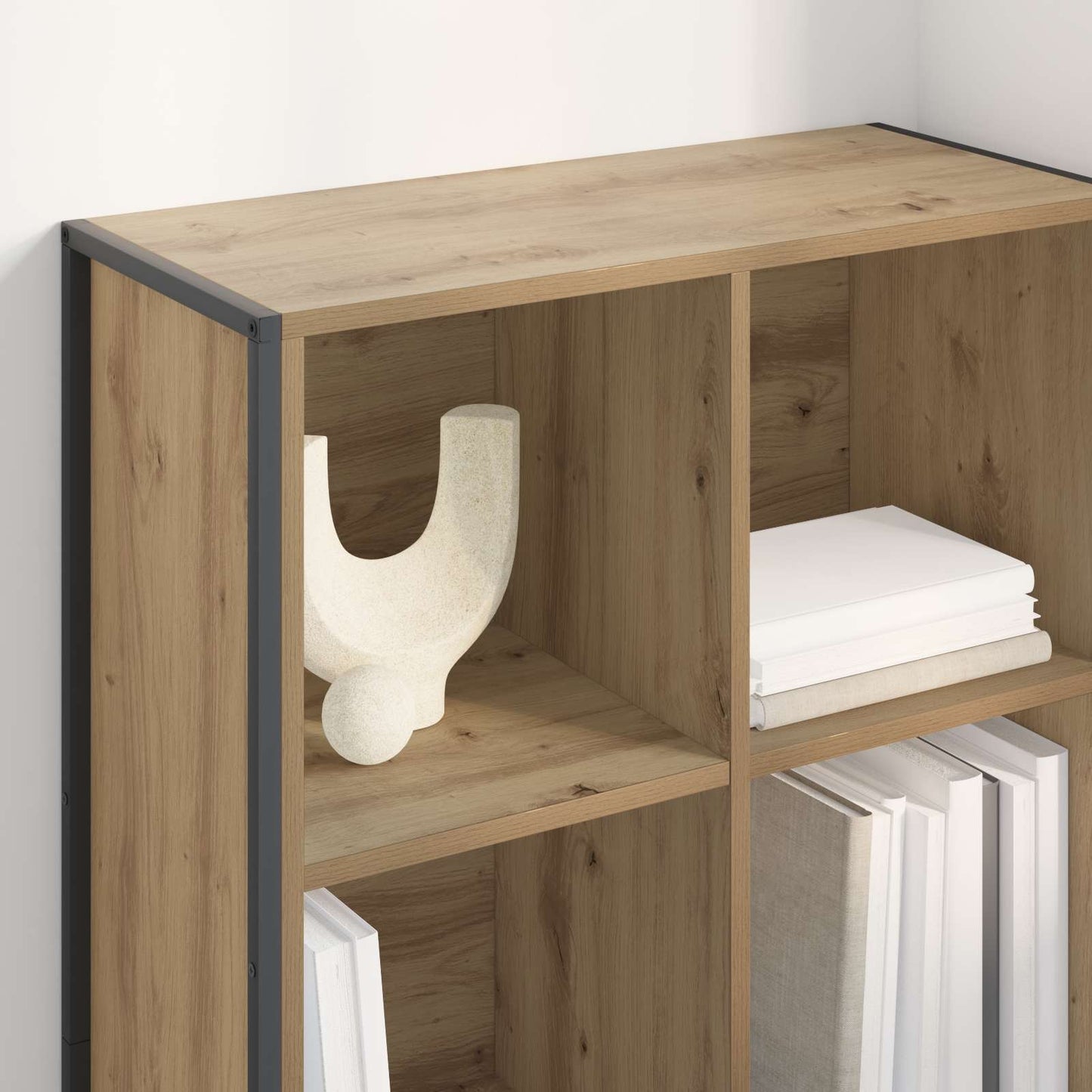Bokskap Kunstnerisk Eik 99,5 x 30 x 108,5 cm Konstruert tre