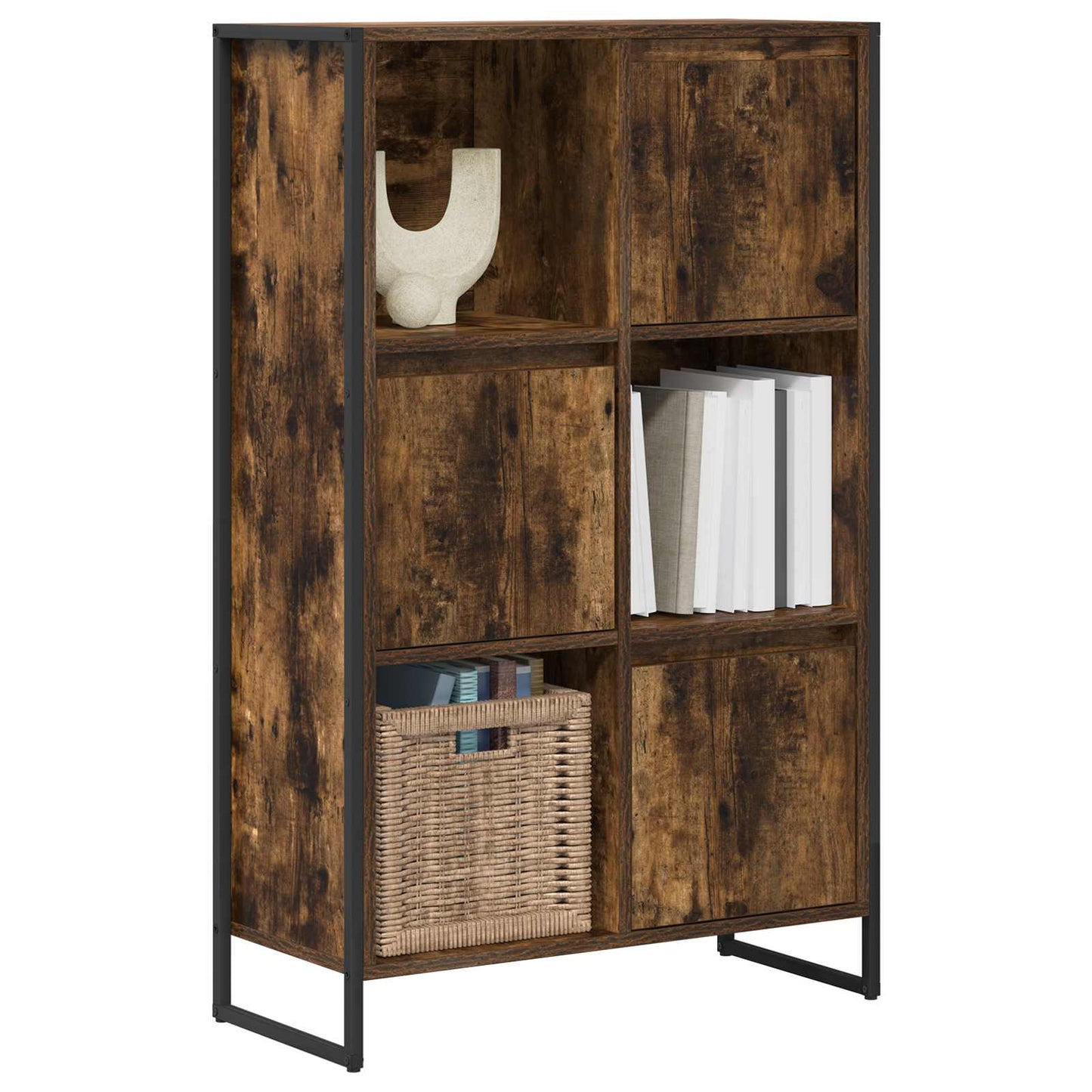 Bokskap Røyk Eik 68 x 30 x 108.5 cm Konstruert tre