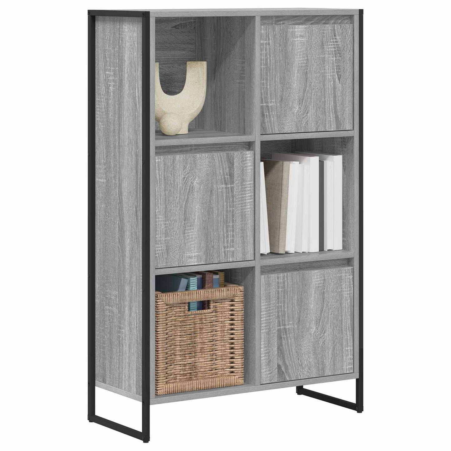 Bokskap Grå Sonoma 68 x 30 x 108.5 cm Konstruert tre
