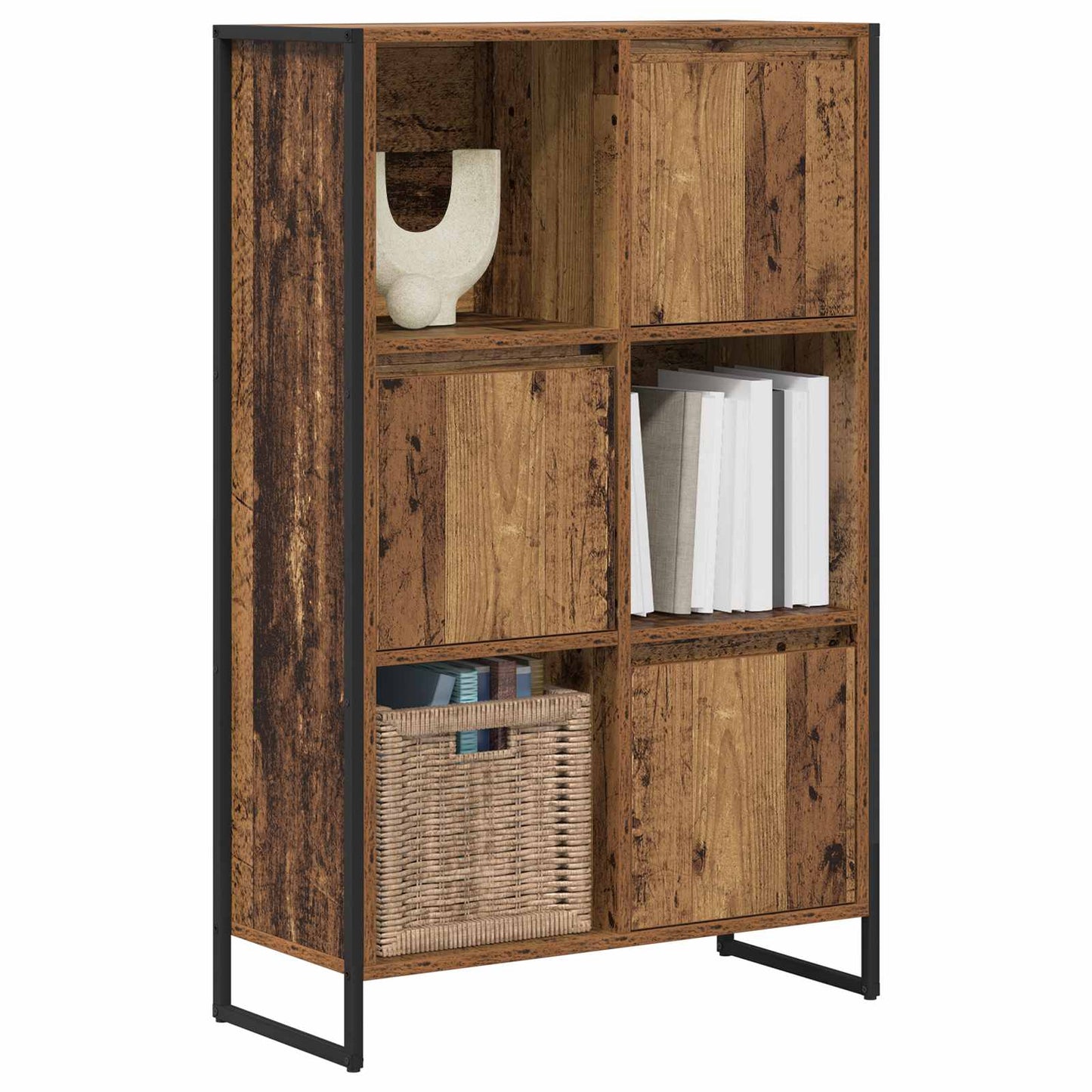 Bokskap Gamle tre 68 x 30 x 108.5 cm Konstruert tre