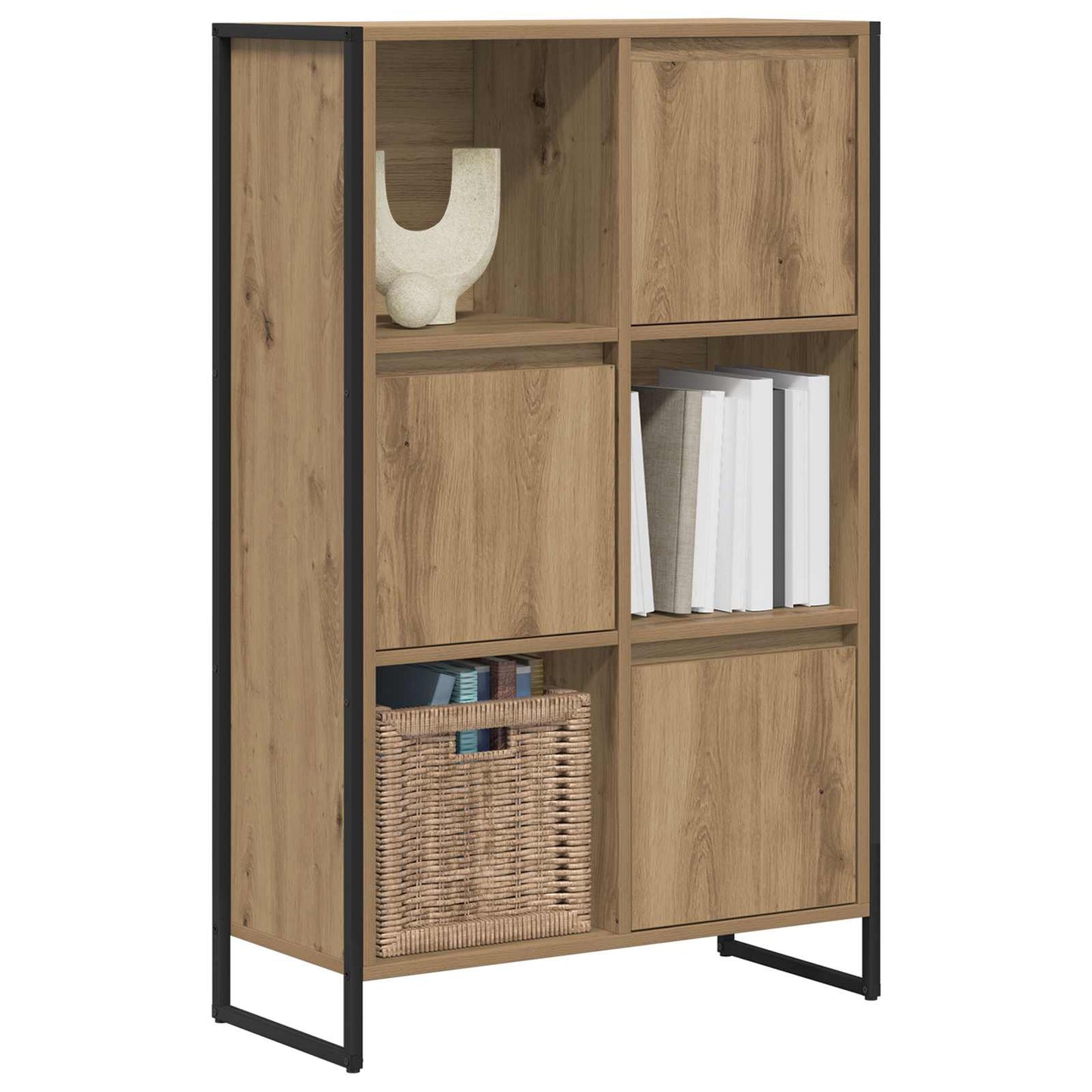 Bokskap Kunstnerisk Eik 68 x 30 x 108.5 cm Konstruert tre