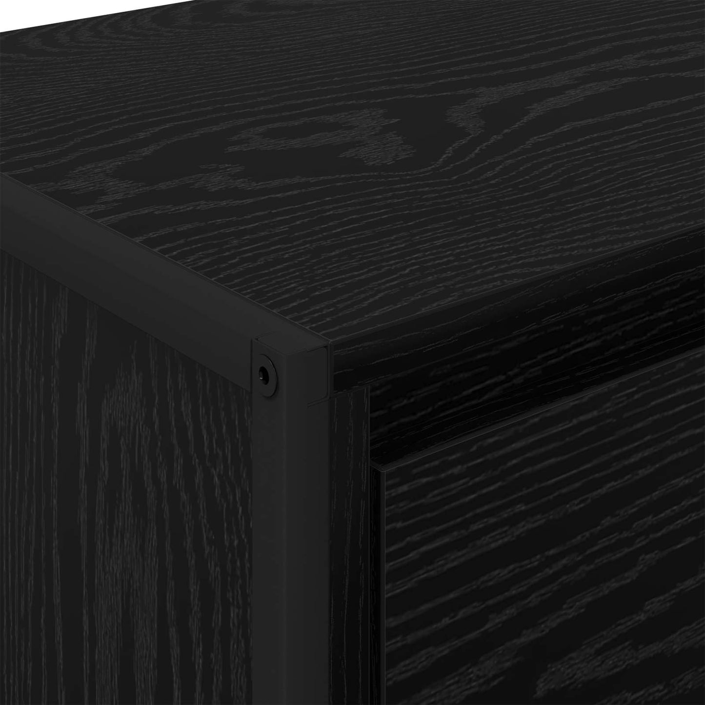 Serviesskap Svart Eik 42 x 36 x 75.5 cm Konstruert tre