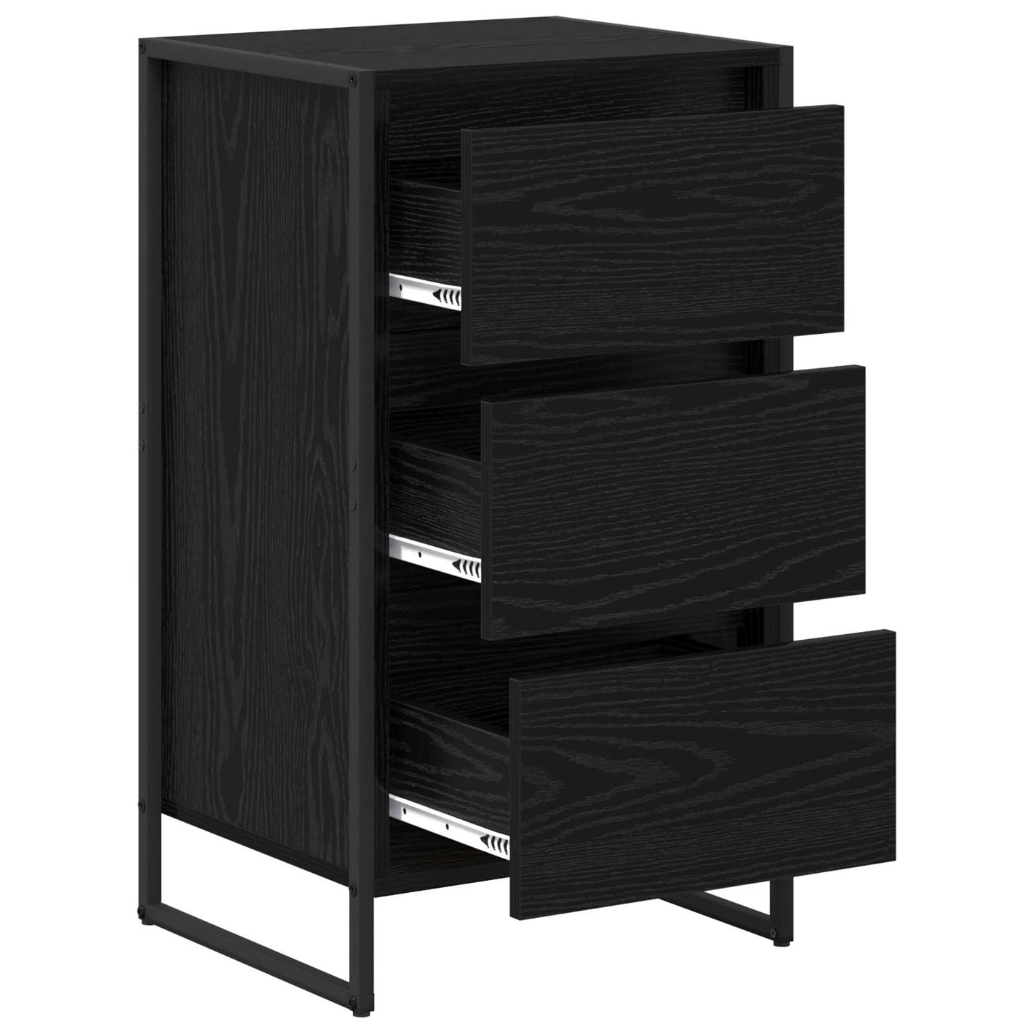 Serviesskap Svart Eik 42 x 36 x 75.5 cm Konstruert tre