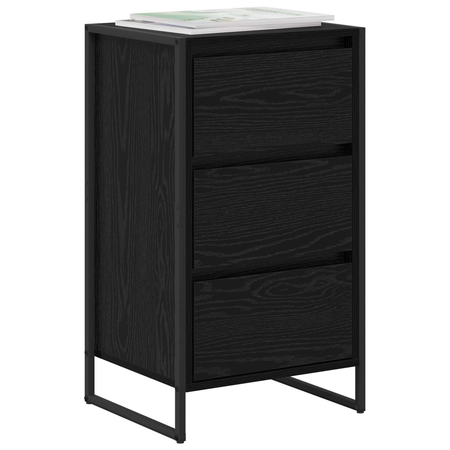 Serviesskap Svart Eik 42 x 36 x 75.5 cm Konstruert tre