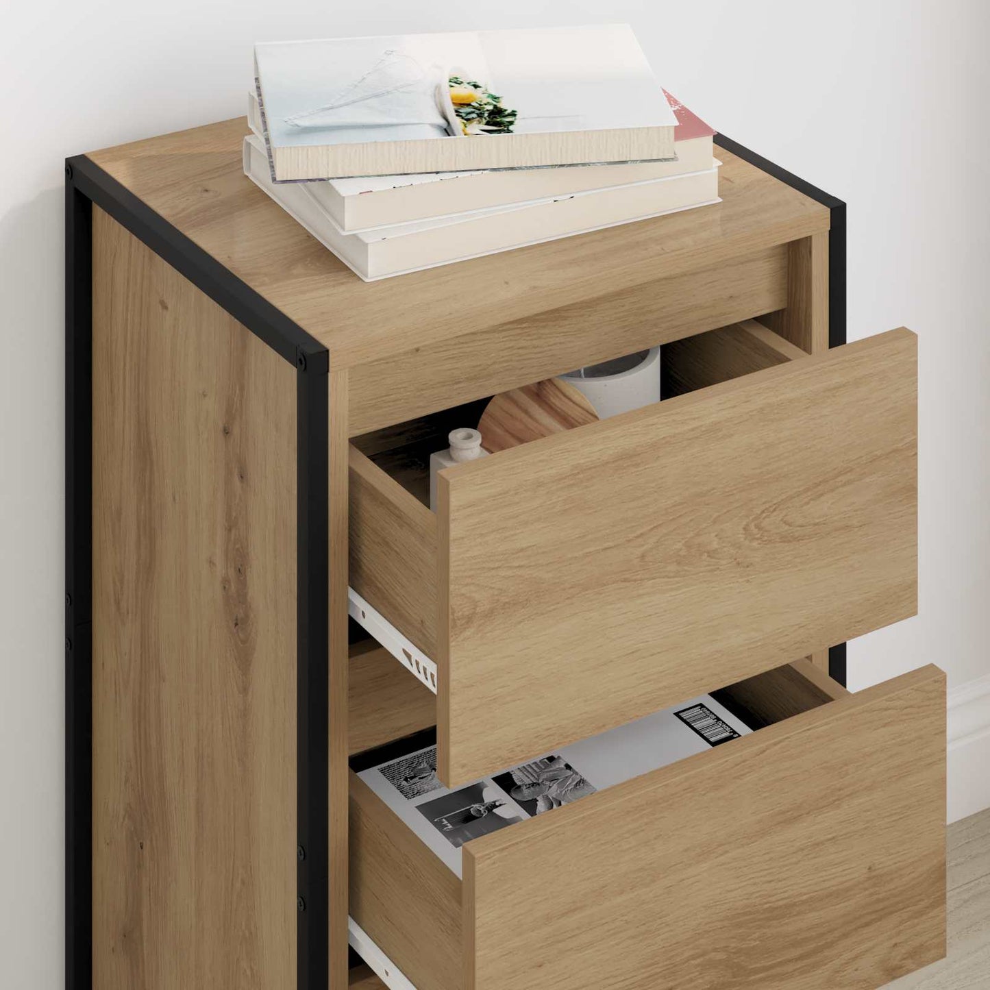 Serviesskap Kunstnerisk Eik 42 x 36 x 75.5 cm Konstruert tre