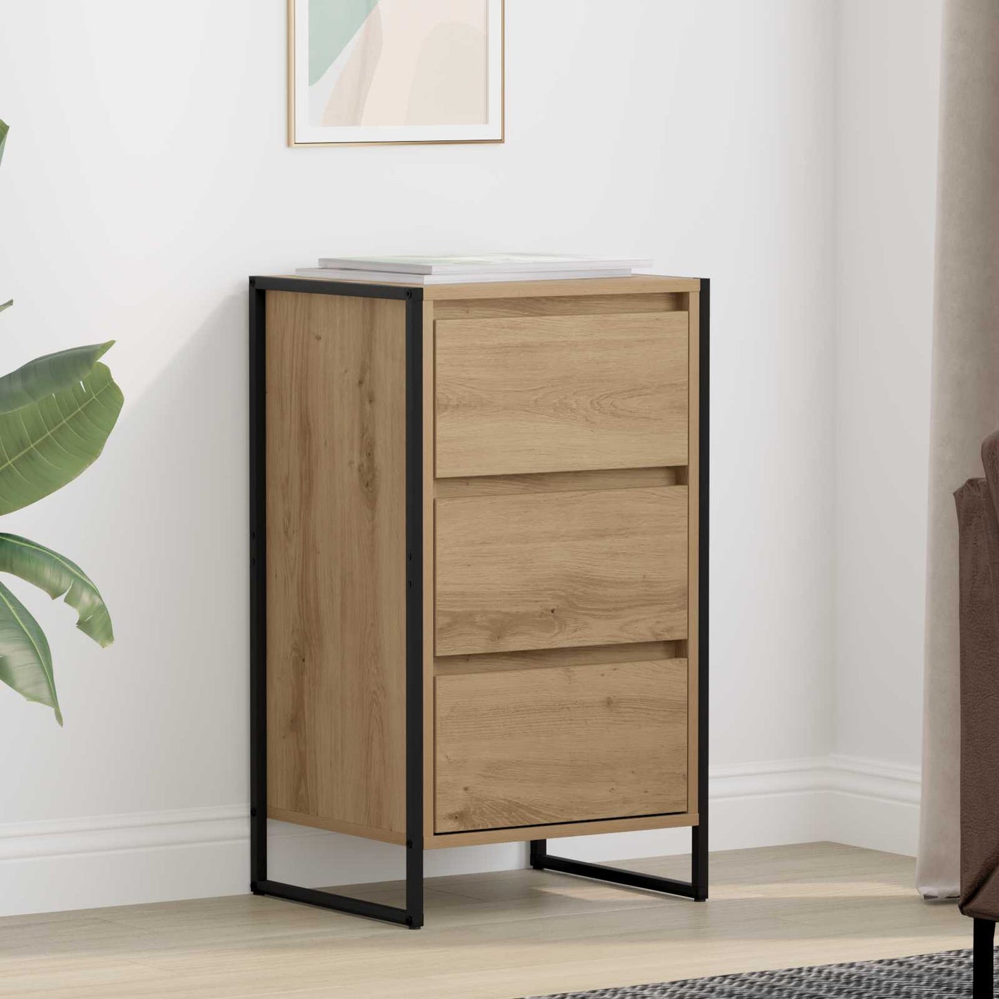 Serviesskap Kunstnerisk Eik 42 x 36 x 75.5 cm Konstruert tre