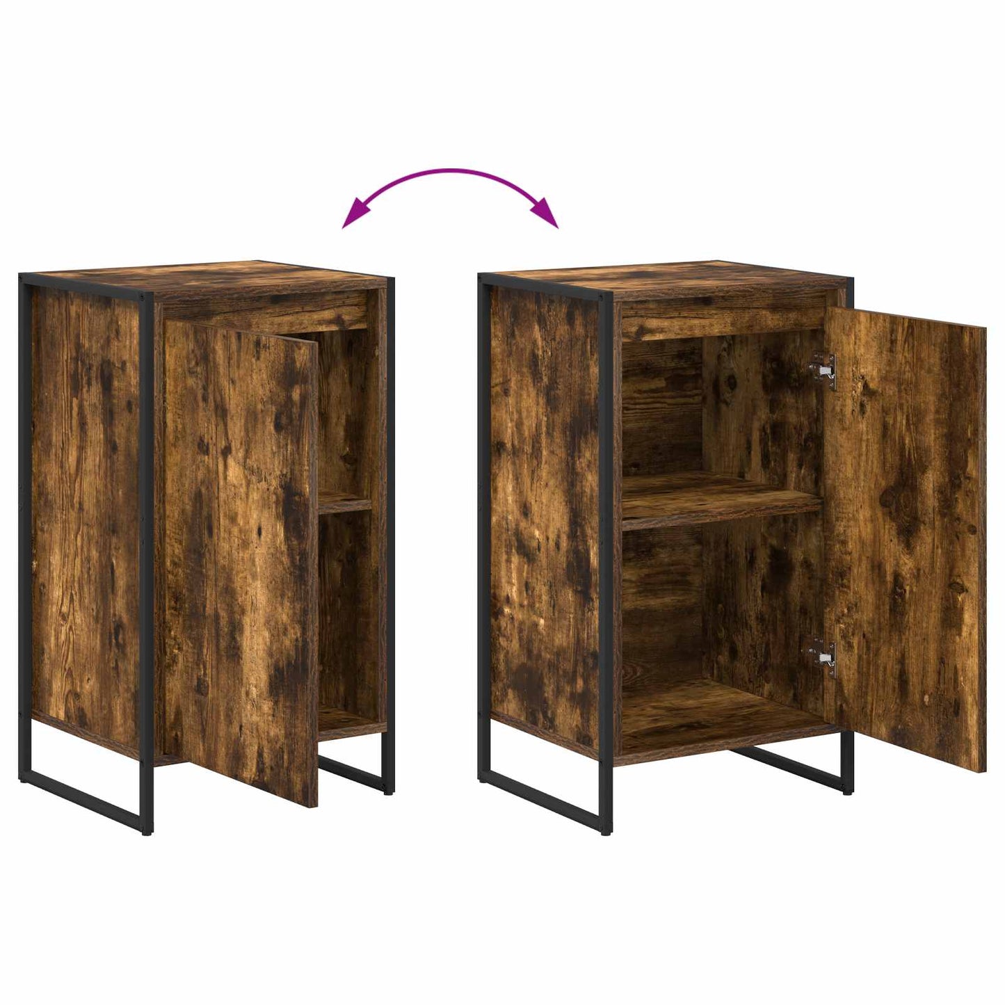 Serviesskap Røyk Eik 43 x 36 x 75,5 cm Konstruert tre