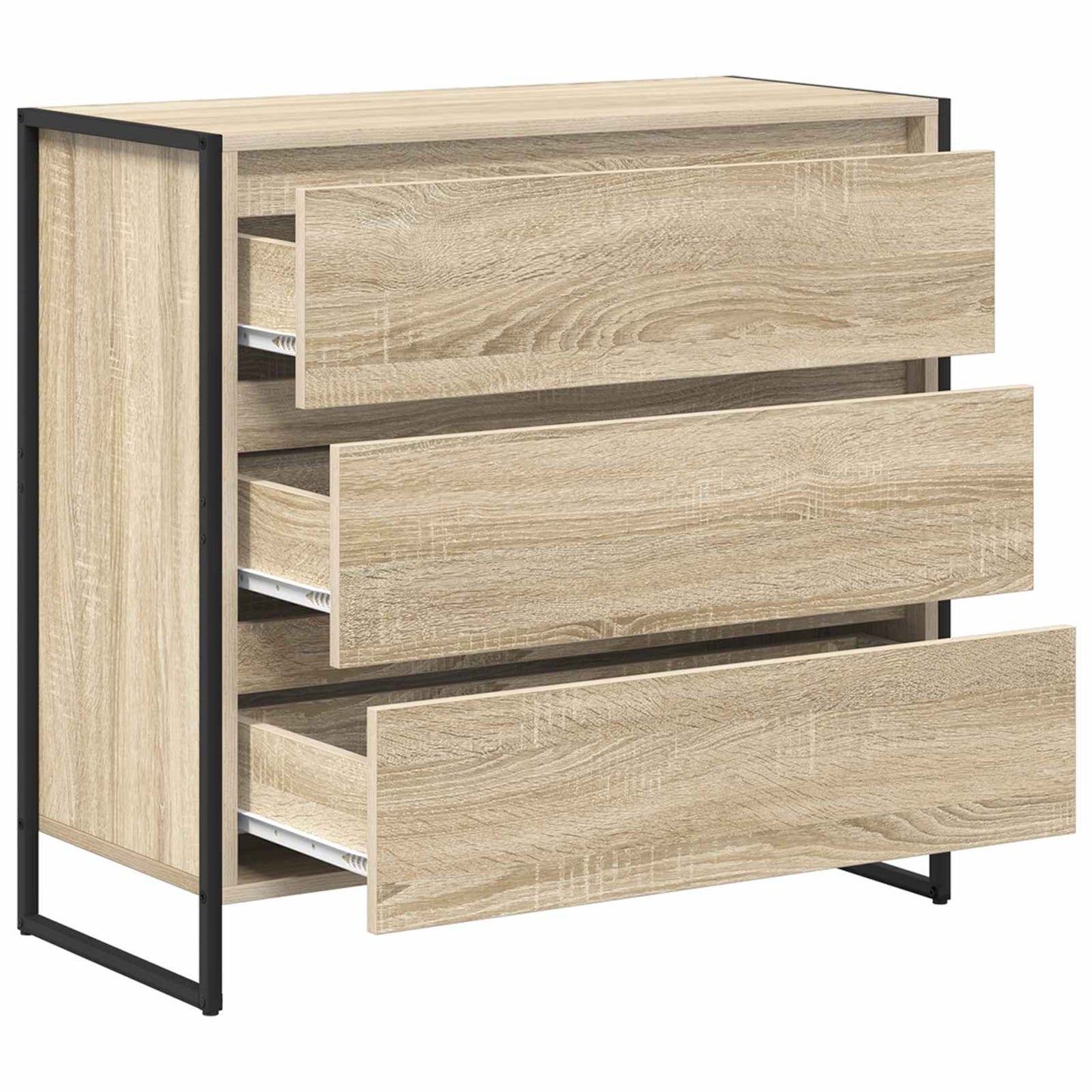 Serviesskap med skuff Sonoma 79 x 36 x 75.5 cm Konstruert tre