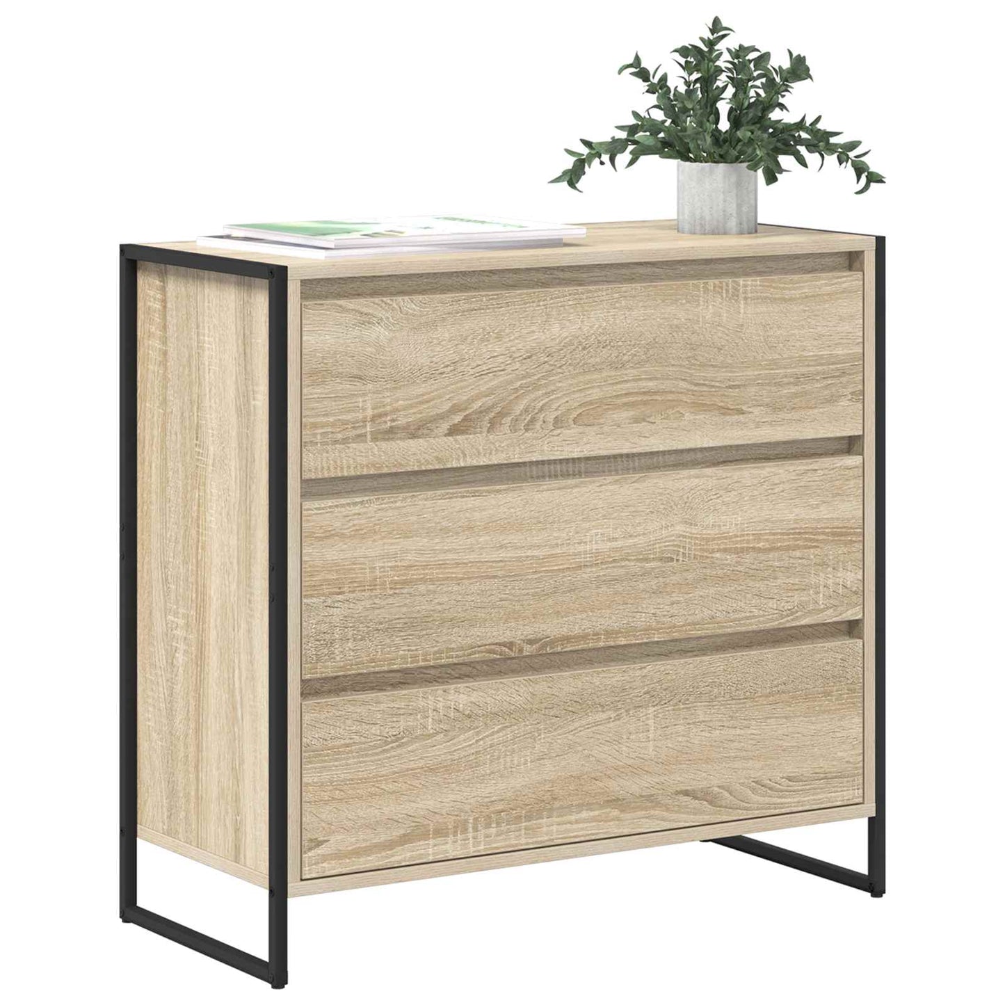 Serviesskap med skuff Sonoma 79 x 36 x 75.5 cm Konstruert tre