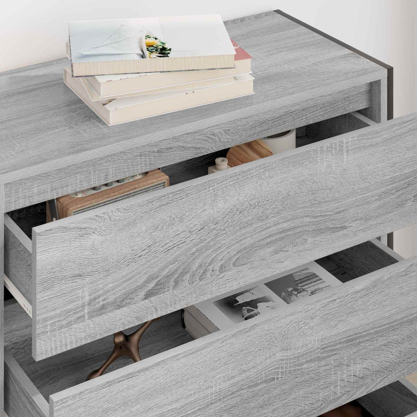 Serviesskap Grå Sonoma 79 x 36 x 75.5 cm Konstruert tre