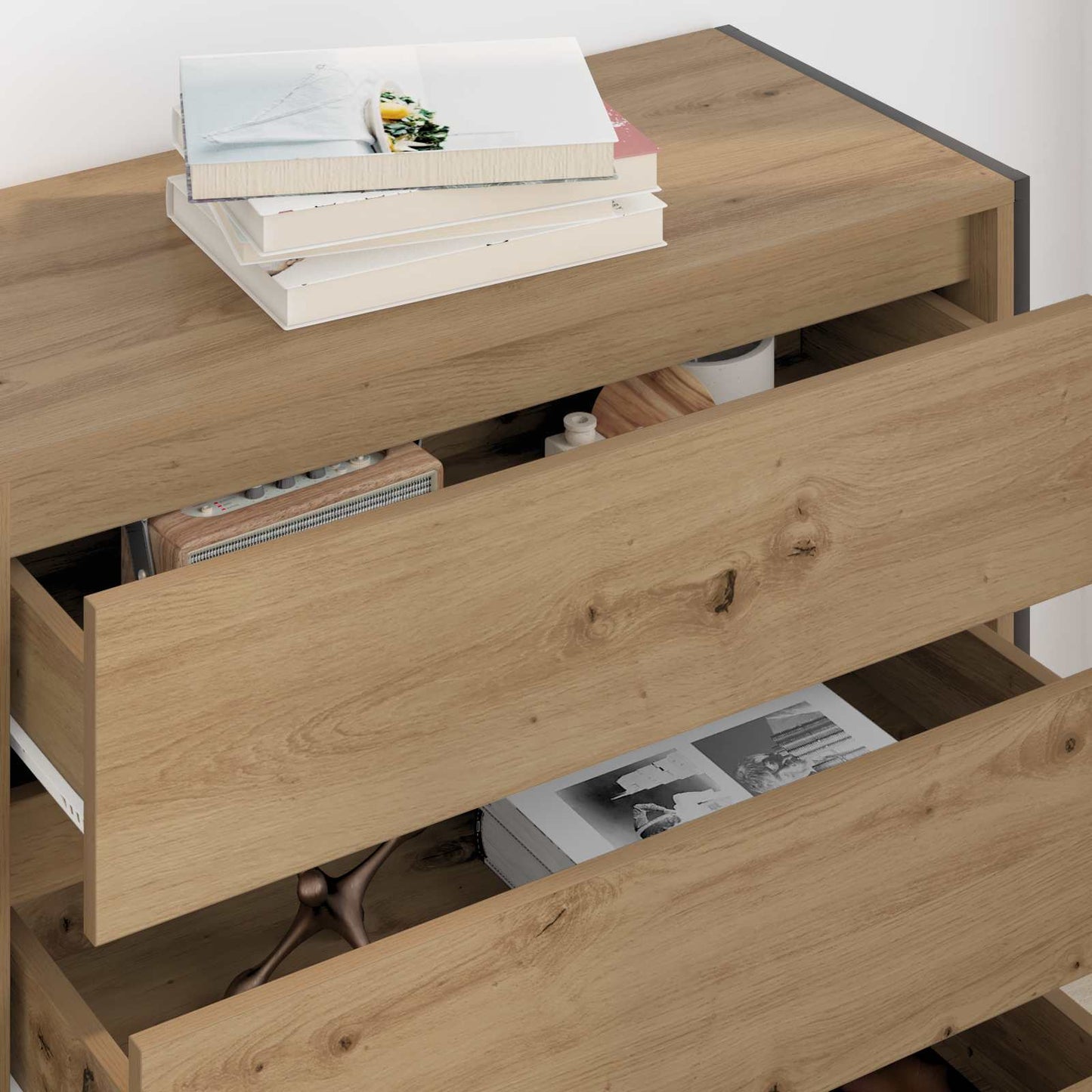Serviesskap Kunstnerisk Eik 79 x 36 x 75.5 cm Konstruert tre