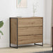 Serviesskap Kunstnerisk Eik 79 x 36 x 75.5 cm Konstruert tre