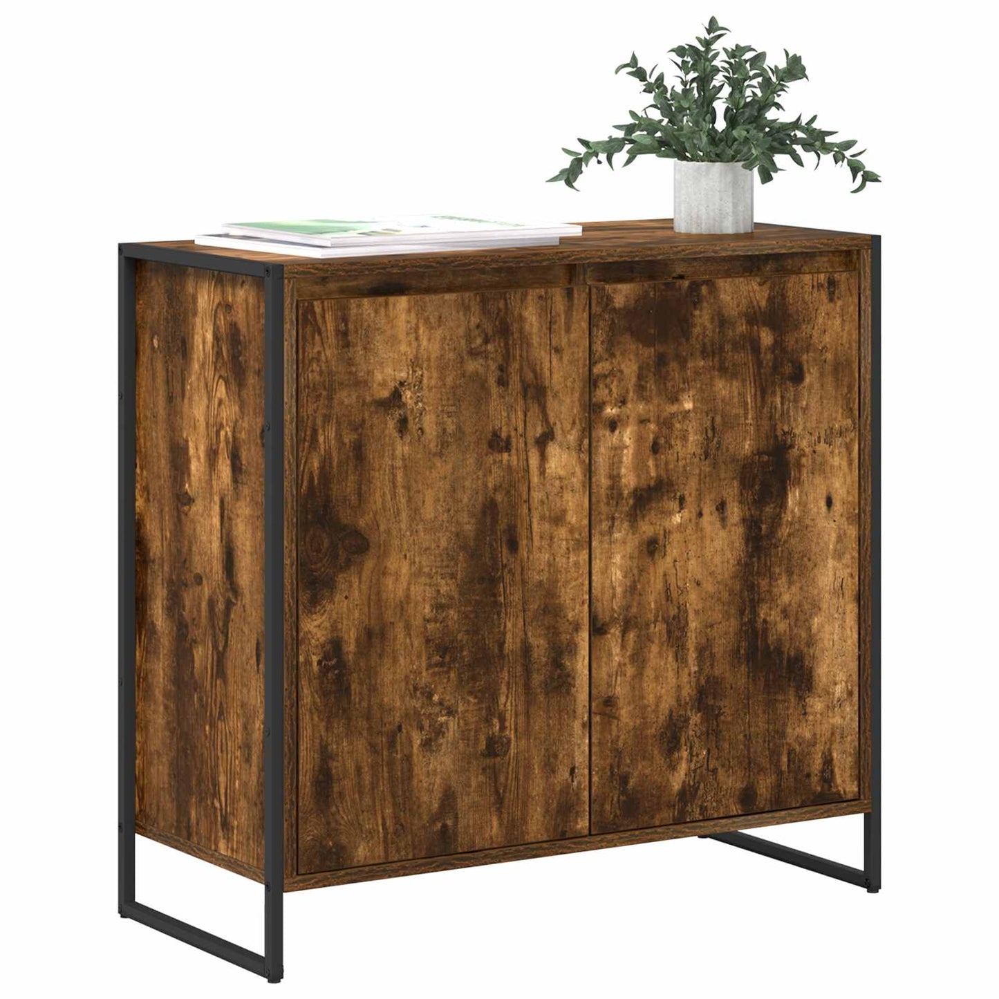 Sideskap Røyk Eik 79 x 36 x 75 cm Konstruert tre