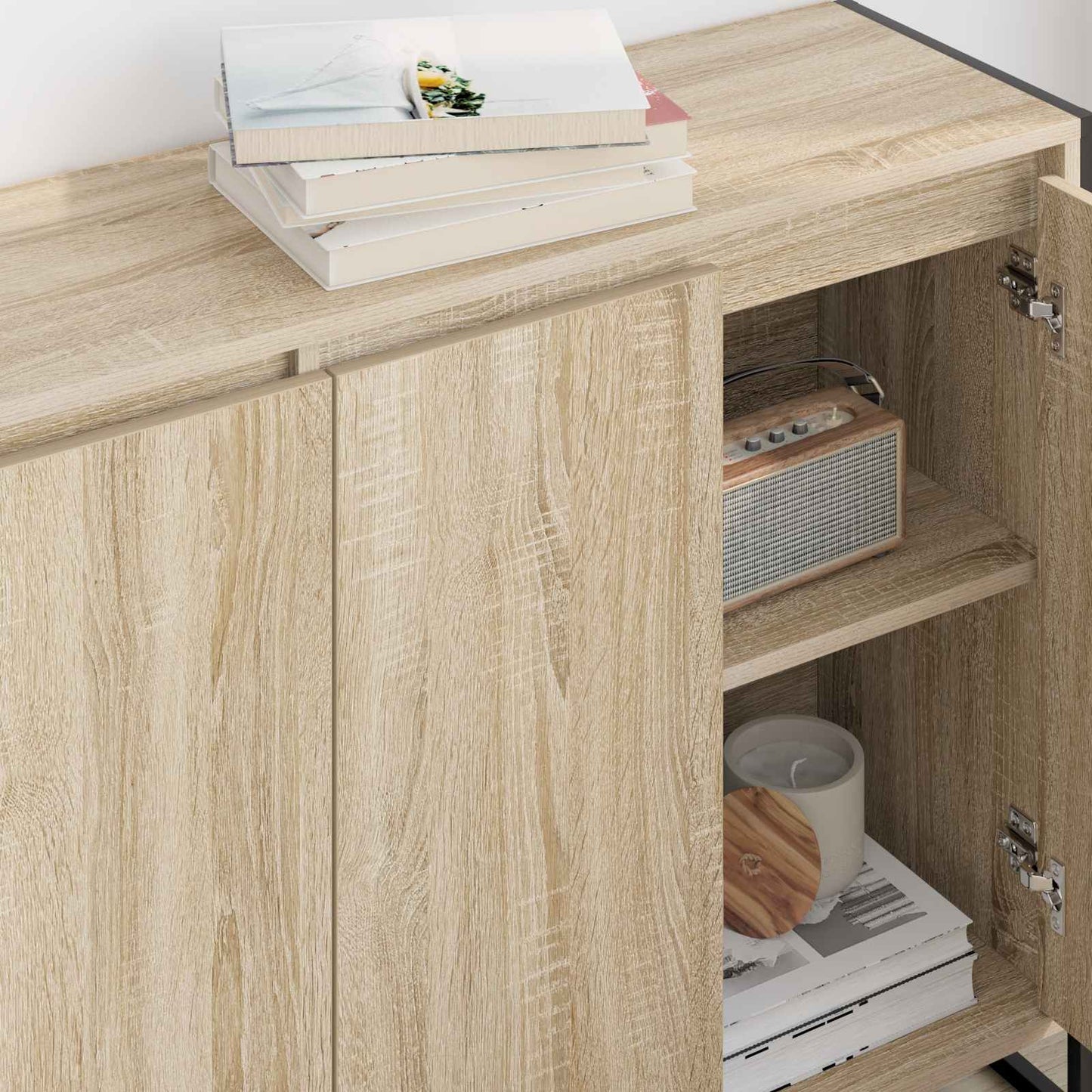 Sideskap Sonoma 96,5 x 30 x 75 cm Konstruert tre