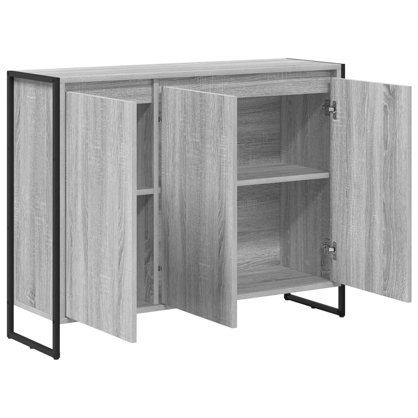 Sideskap Grå Sonoma 96,5 x 30 x 75 cm Konstruert tre
