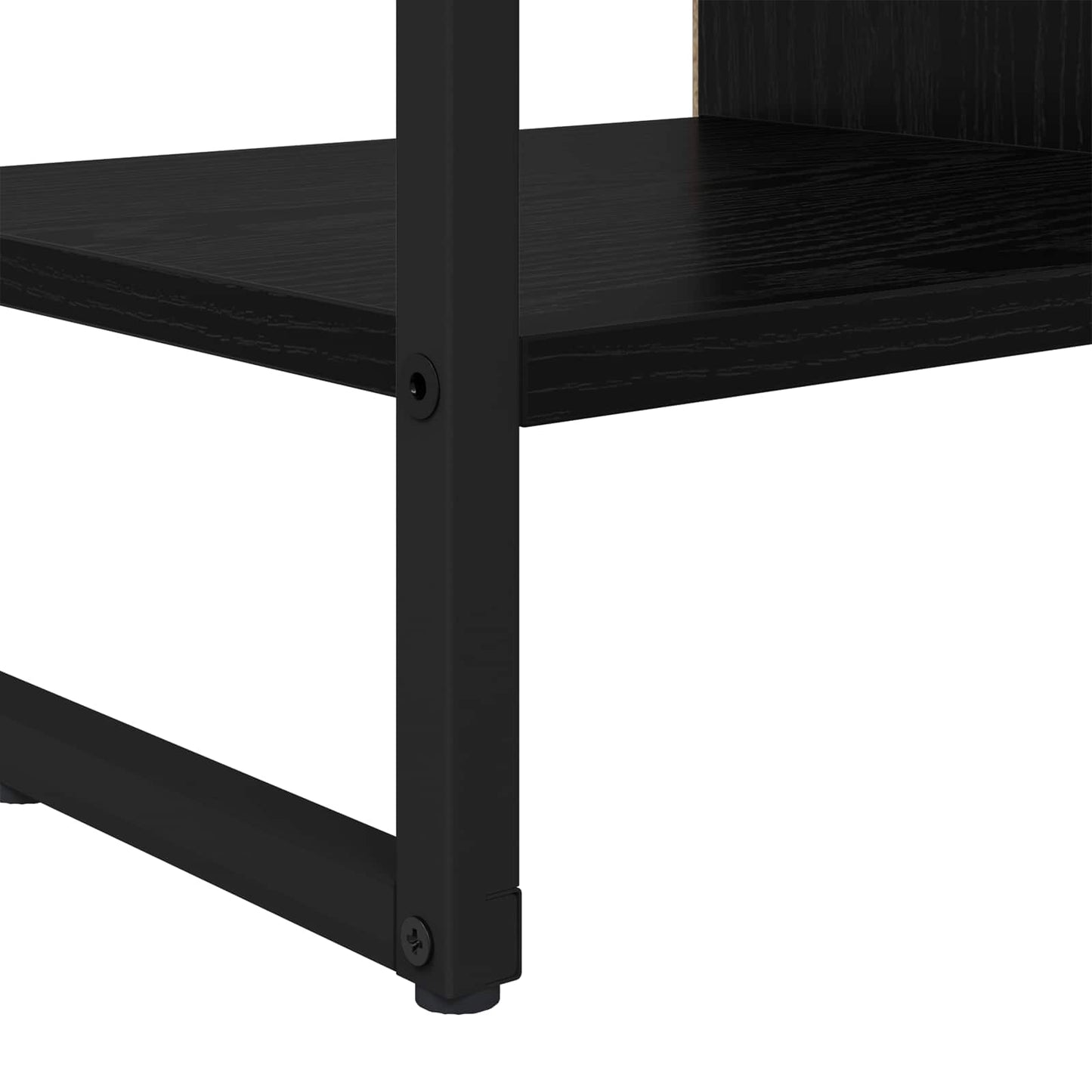 Sideskap Svart Eik 96.5 x 30 x 75 cm Konstruert tre