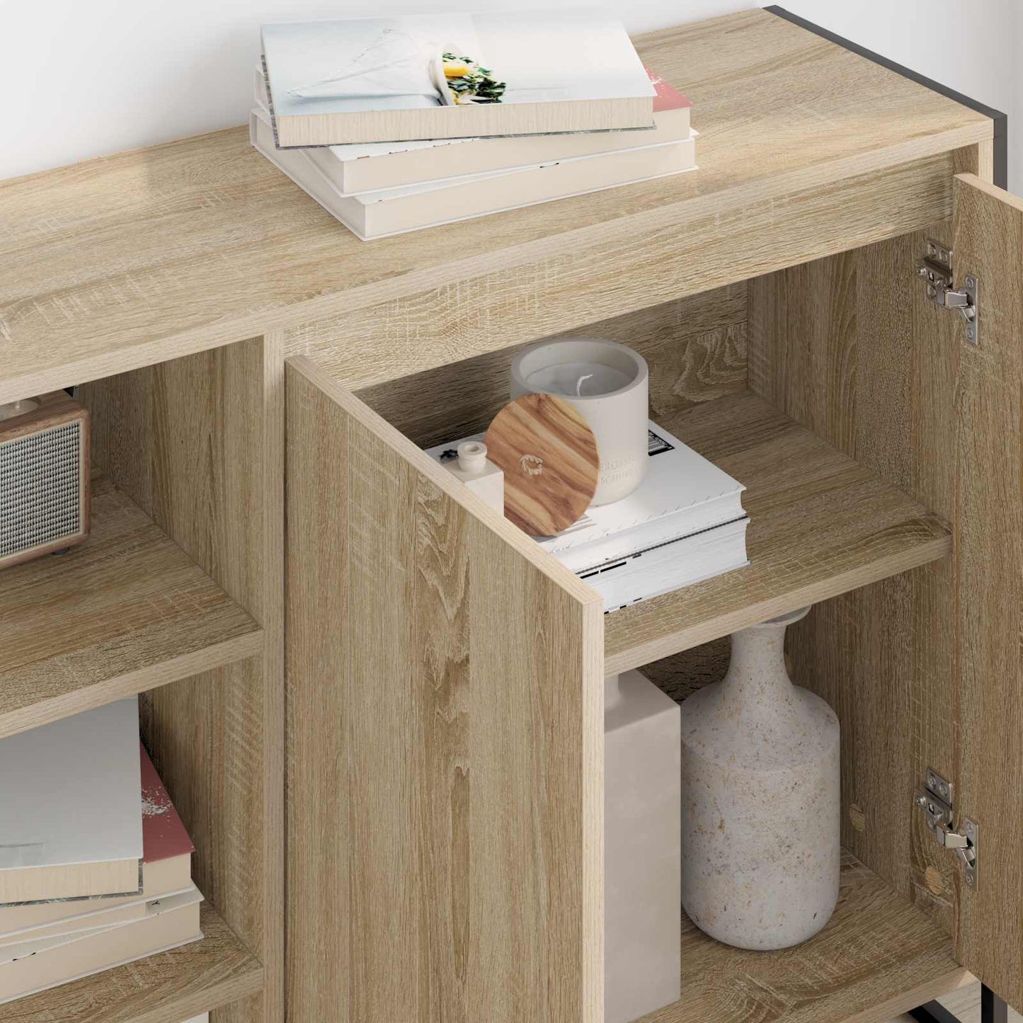 Sideskap Sonoma 96.5 x 30 x 75 cm Konstruert tre