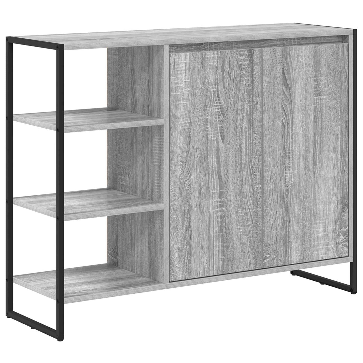 Sideskap Grå Sonoma 96.5 x 30 x 75 cm Konstruert tre