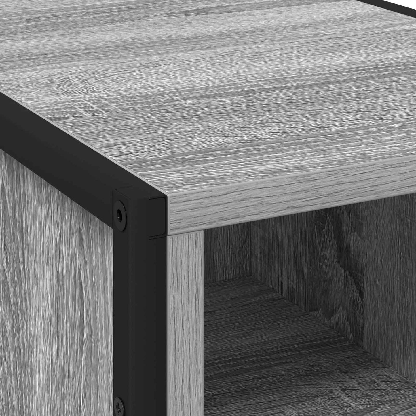 Nattbord 2 pcs Grå Sonoma 39.5 x 30 x 50 cm Konstruert tre