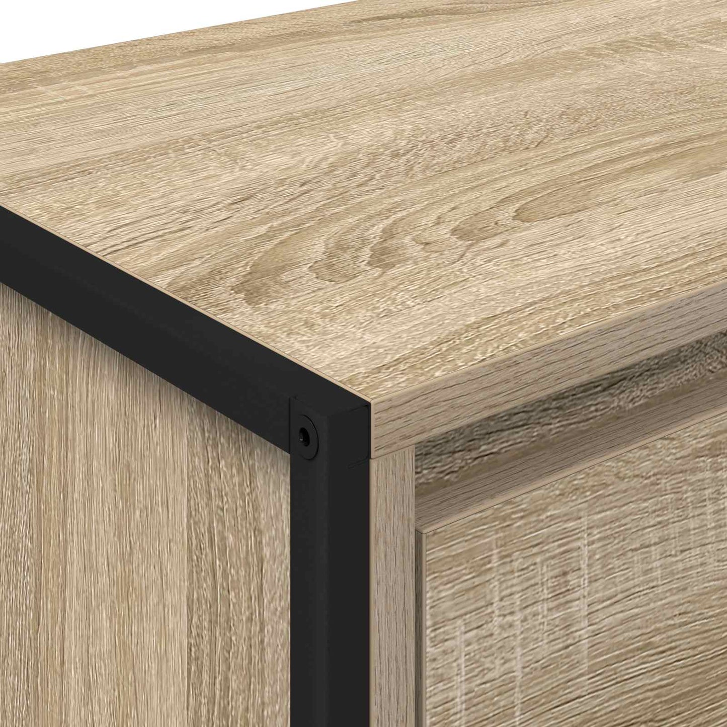 Nattbord 2 pcs Sonoma 39,5 x 30 x 50 cm Konstruert tre