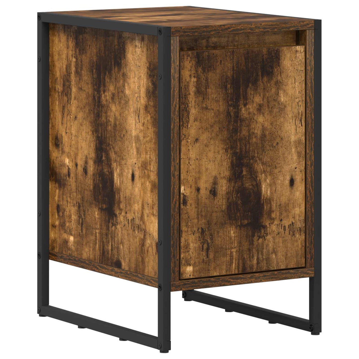 Nattbord 2 pcs Røyk Eik 39,5 x 30 x 50 cm Konstruert tre