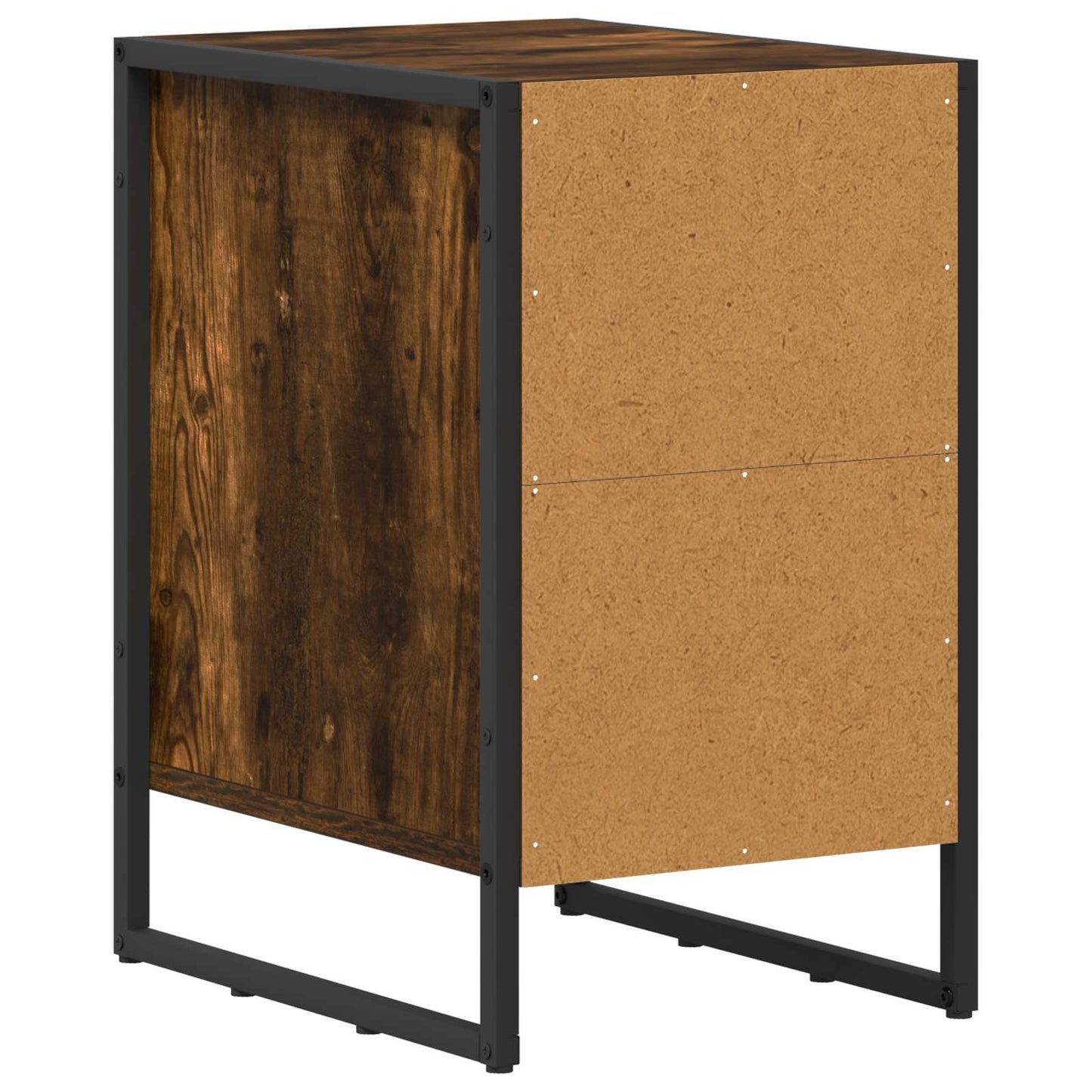 Nattbord 2 pcs Røyk Eik 39,5 x 30 x 50 cm Konstruert tre