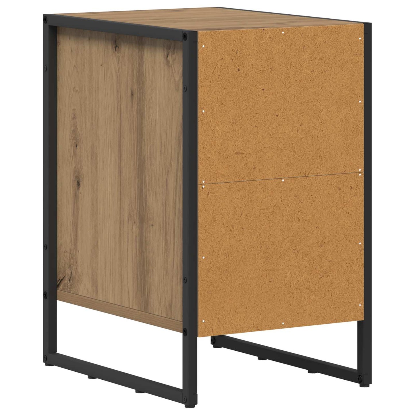 Nattbord 2 pcs Kunstnerisk Eik 39,5 x 30 x 50 cm Konstruert tre