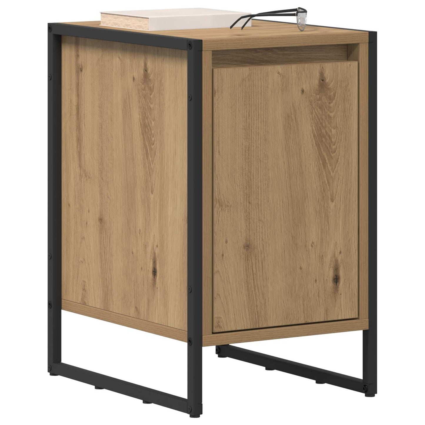Nattbord 2 pcs Kunstnerisk Eik 39,5 x 30 x 50 cm Konstruert tre