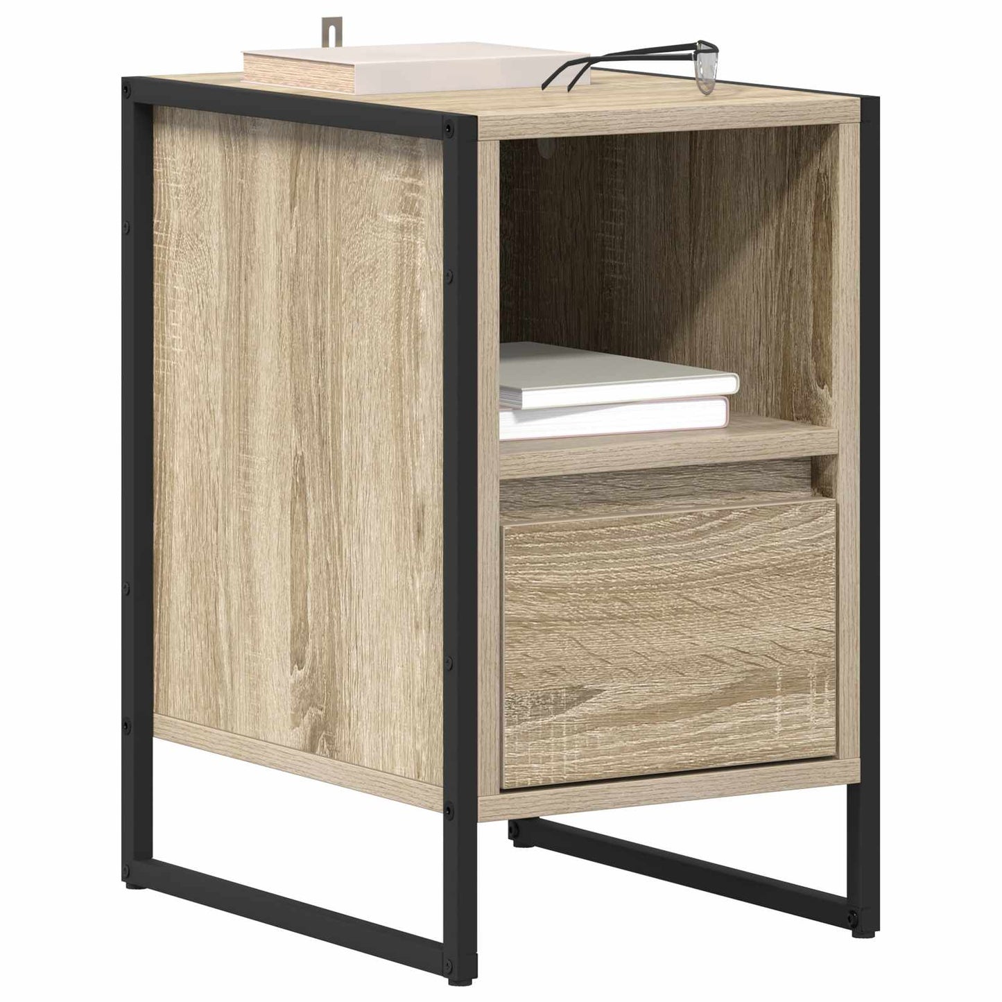 Nattbord 2 pcs Sonoma 39,5 x 30 x 50 cm Konstruert tre