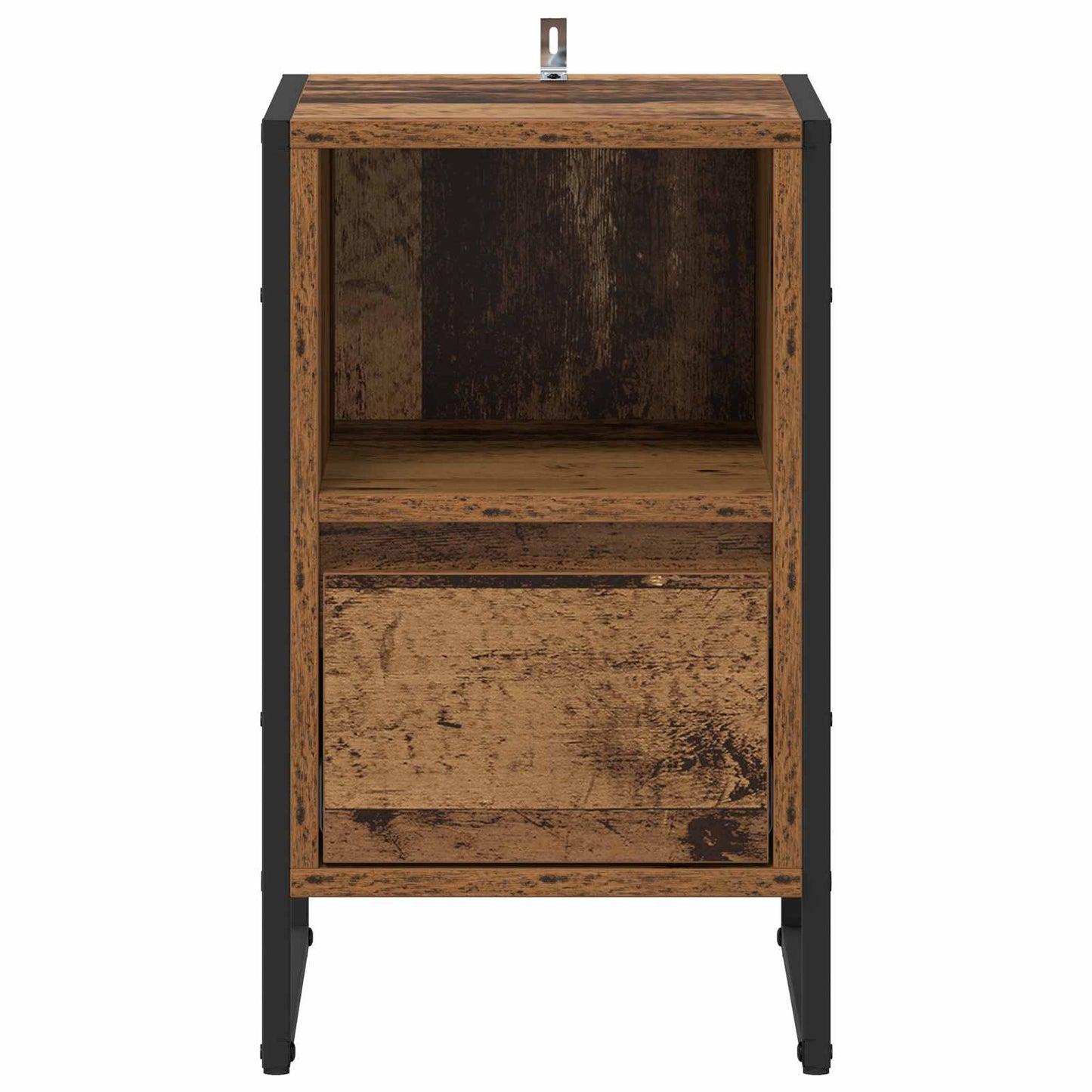 Nattbord med skuff Gamle tre 39,5 x 30 x 50 cm Konstruert tre
