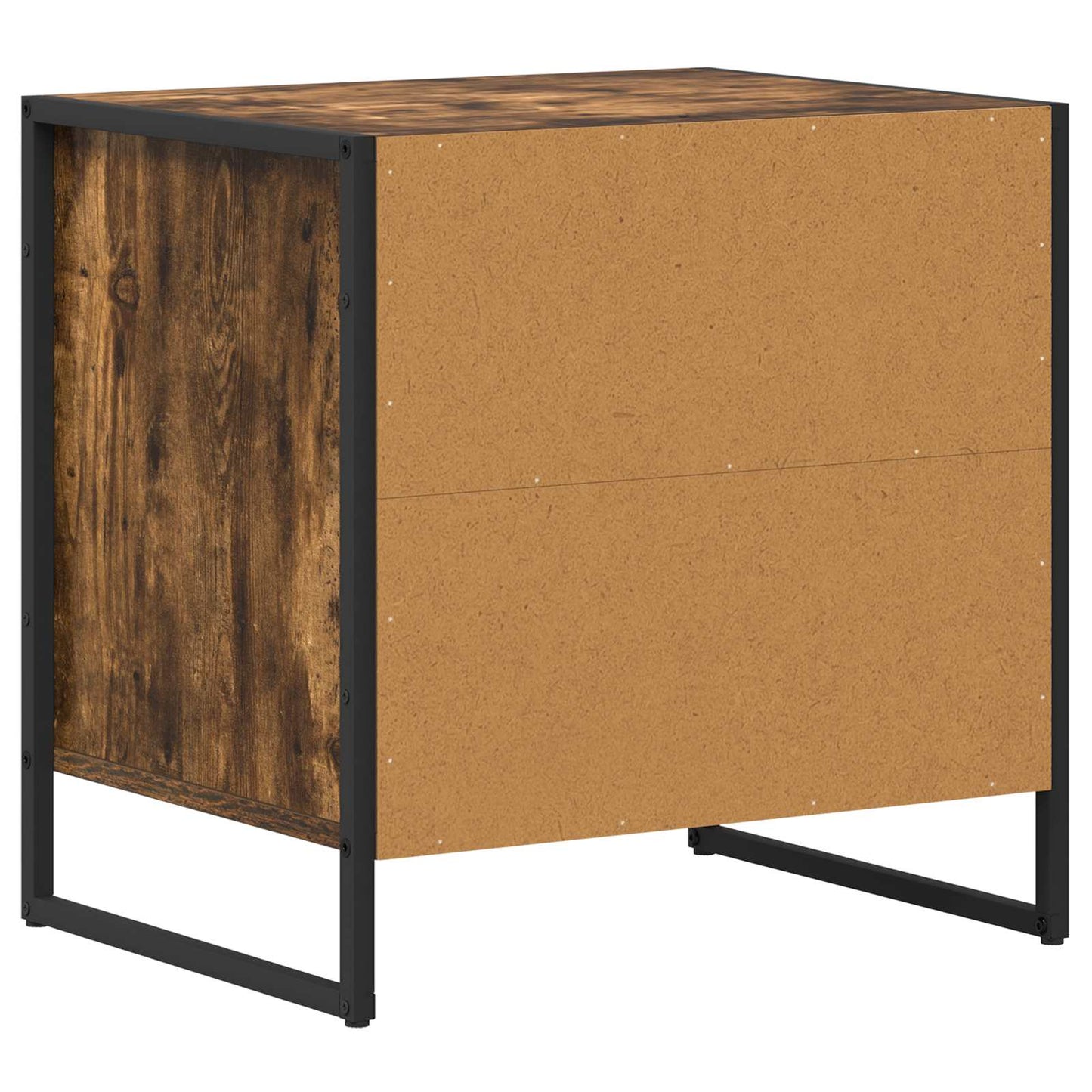Nattbord med skuff Røyk Eik 50 x 39,5 x 50 cm Konstruert tre