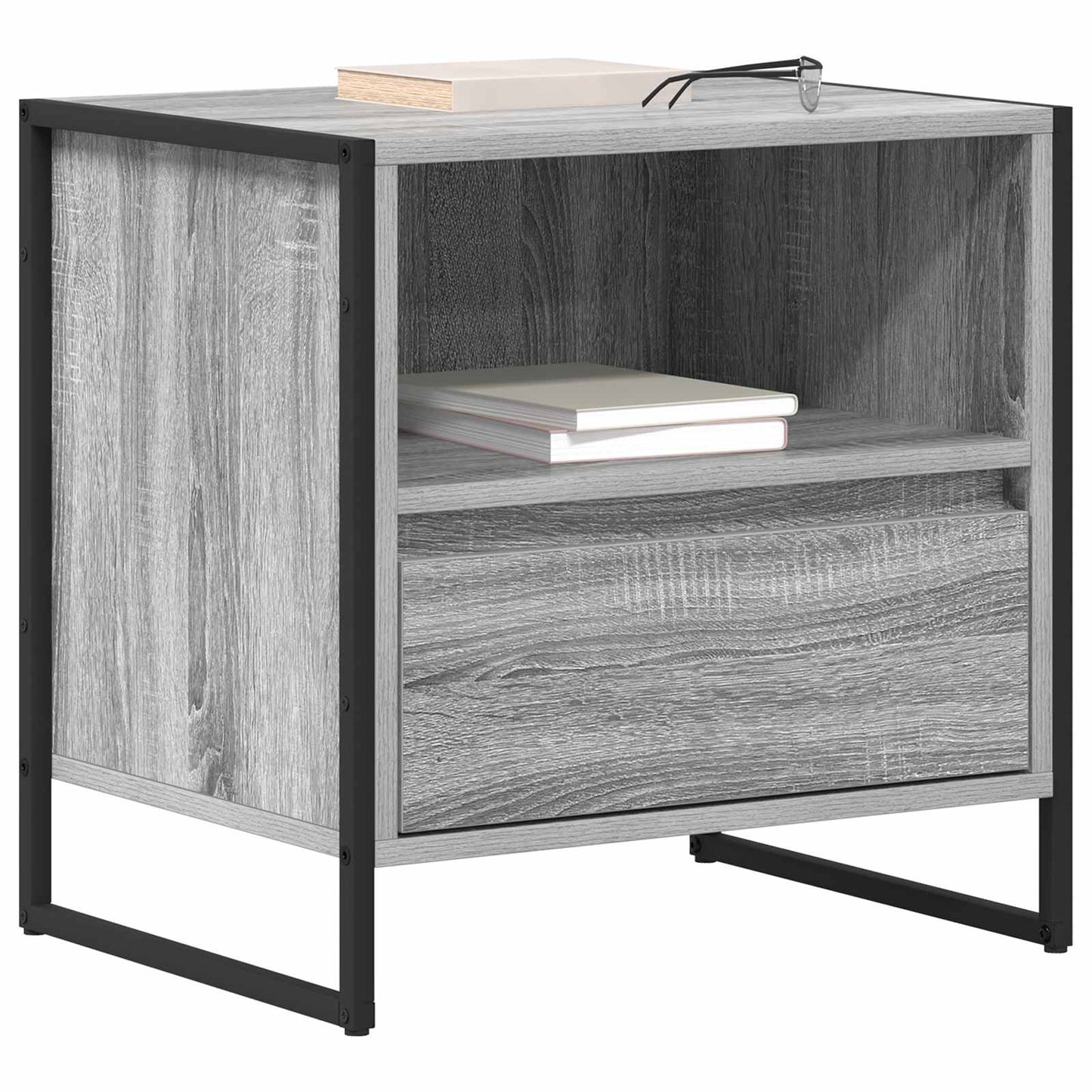 Nattbord 2 pcs Grå Sonoma 50 x 39,5 x 50 cm Konstruert tre