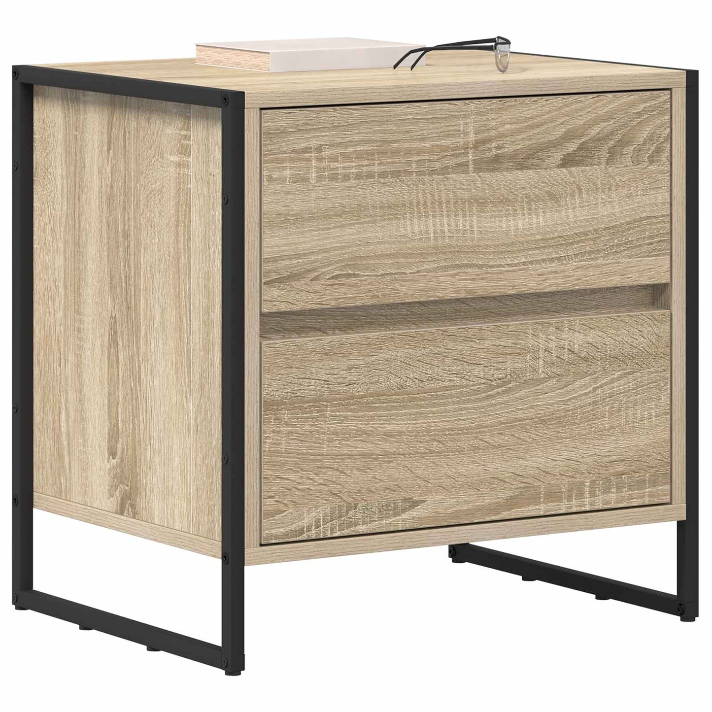 Nattbord 2 pcs Sonoma 50 x 39.5 x 50 cm Konstruert tre