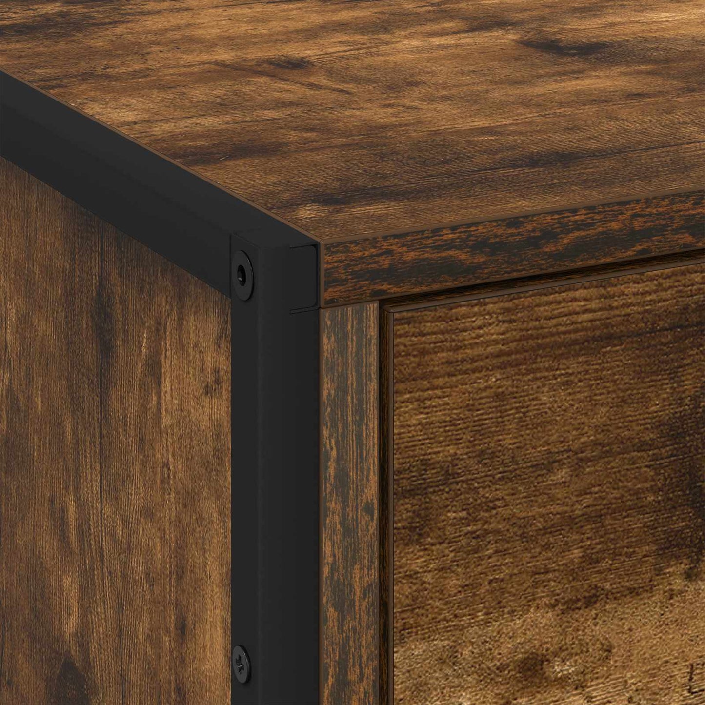 Nattbord med skuff Røyk Eik 50 x 39.5 x 50 cm Konstruert tre