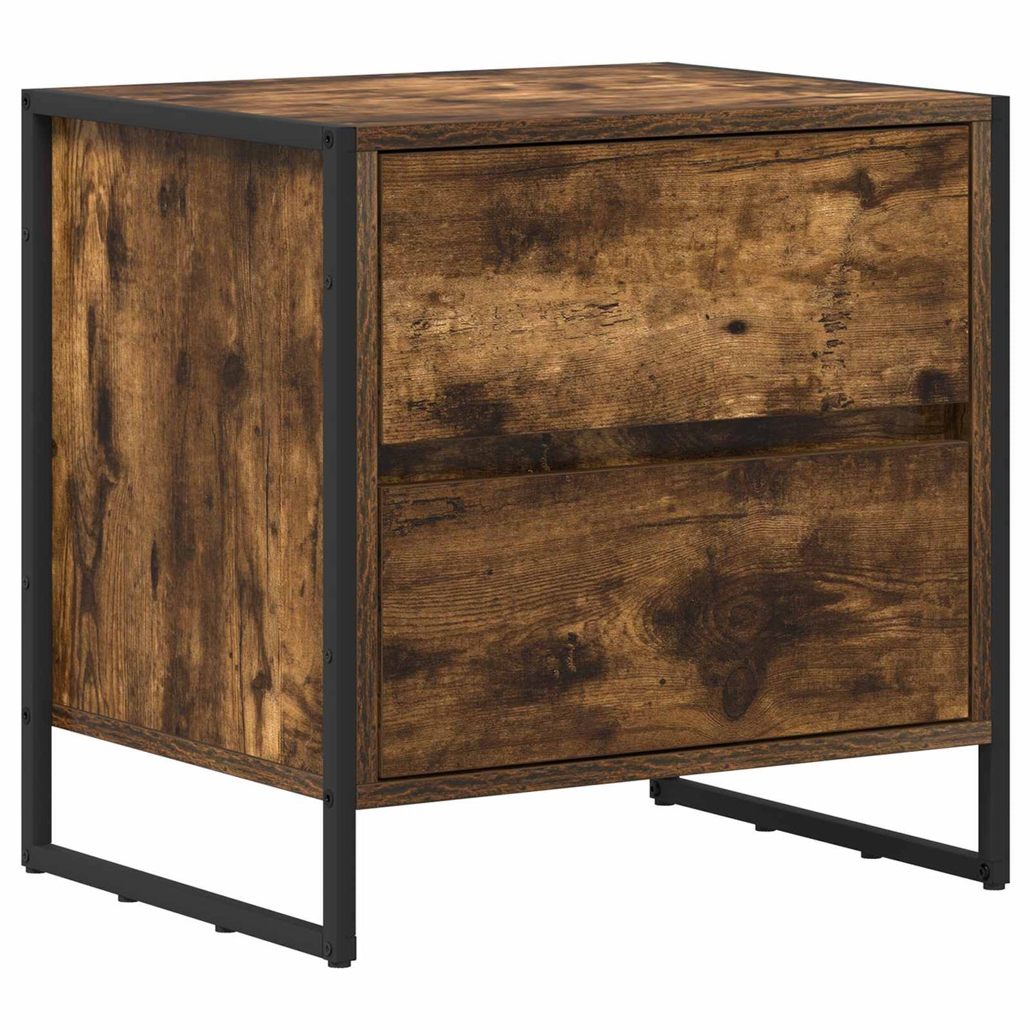 Nattbord med skuff Røyk Eik 50 x 39.5 x 50 cm Konstruert tre