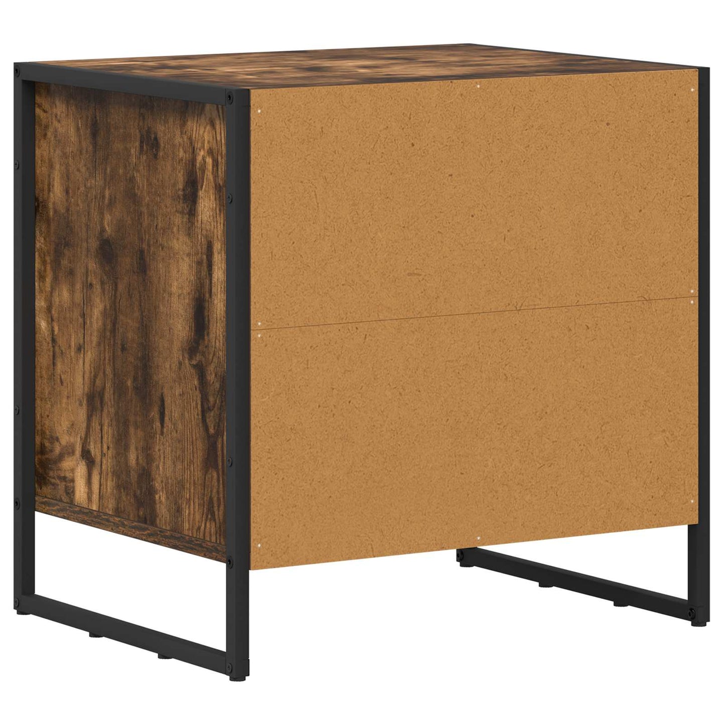 Nattbord 2 pcs Røyk Eik 50 x 39.5 x 50 cm Konstruert tre