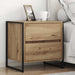 Nattbord 2 pcs Kunstnerisk Eik 50 x 39.5 x 50 cm Konstruert tre