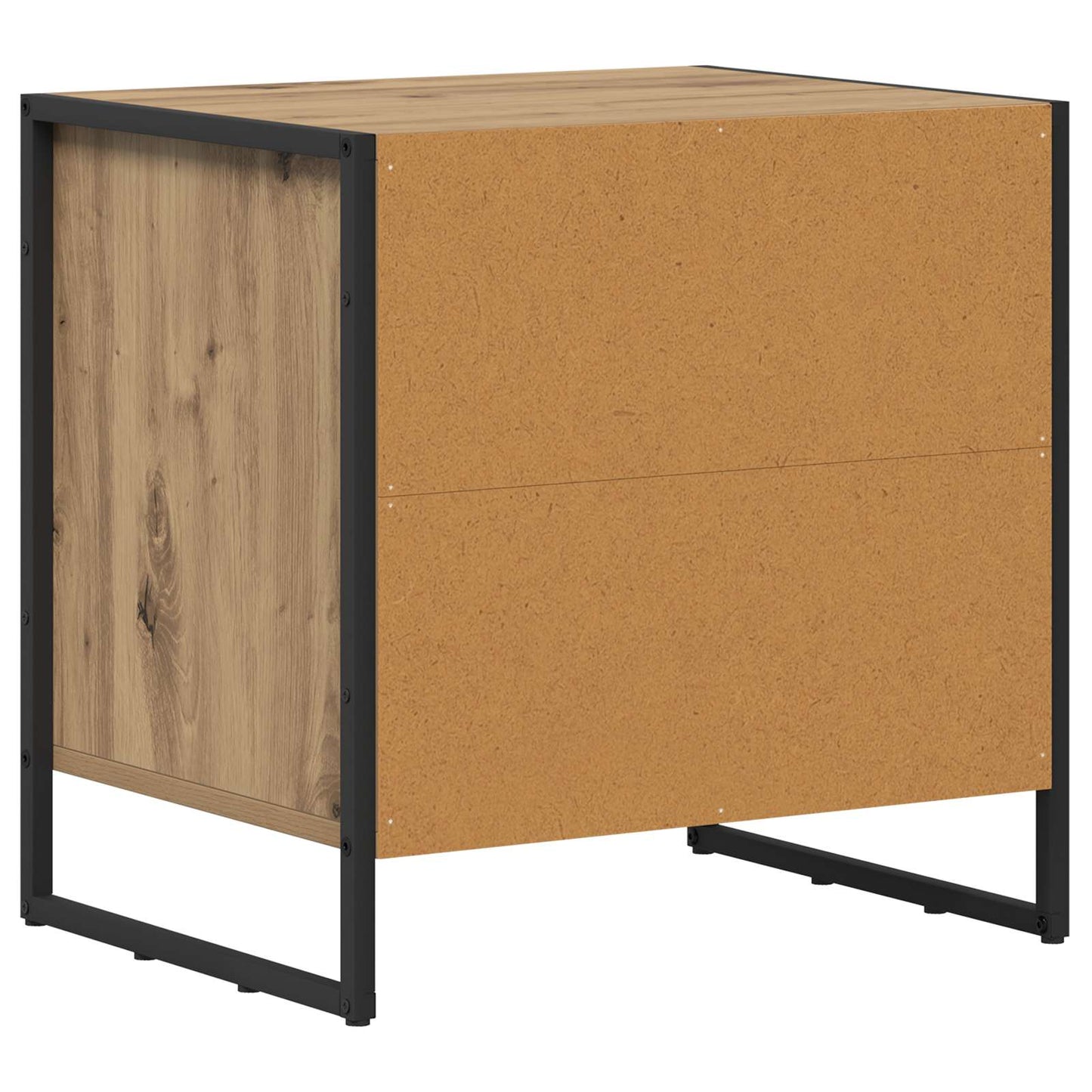 Nattbord 2 pcs Kunstnerisk Eik 50 x 39.5 x 50 cm Konstruert tre