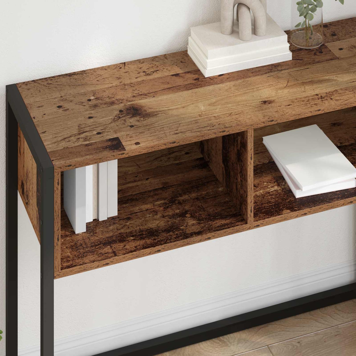 Avlastningsbord Gamle tre 100 x 36 x 75 cm Konstruert tre