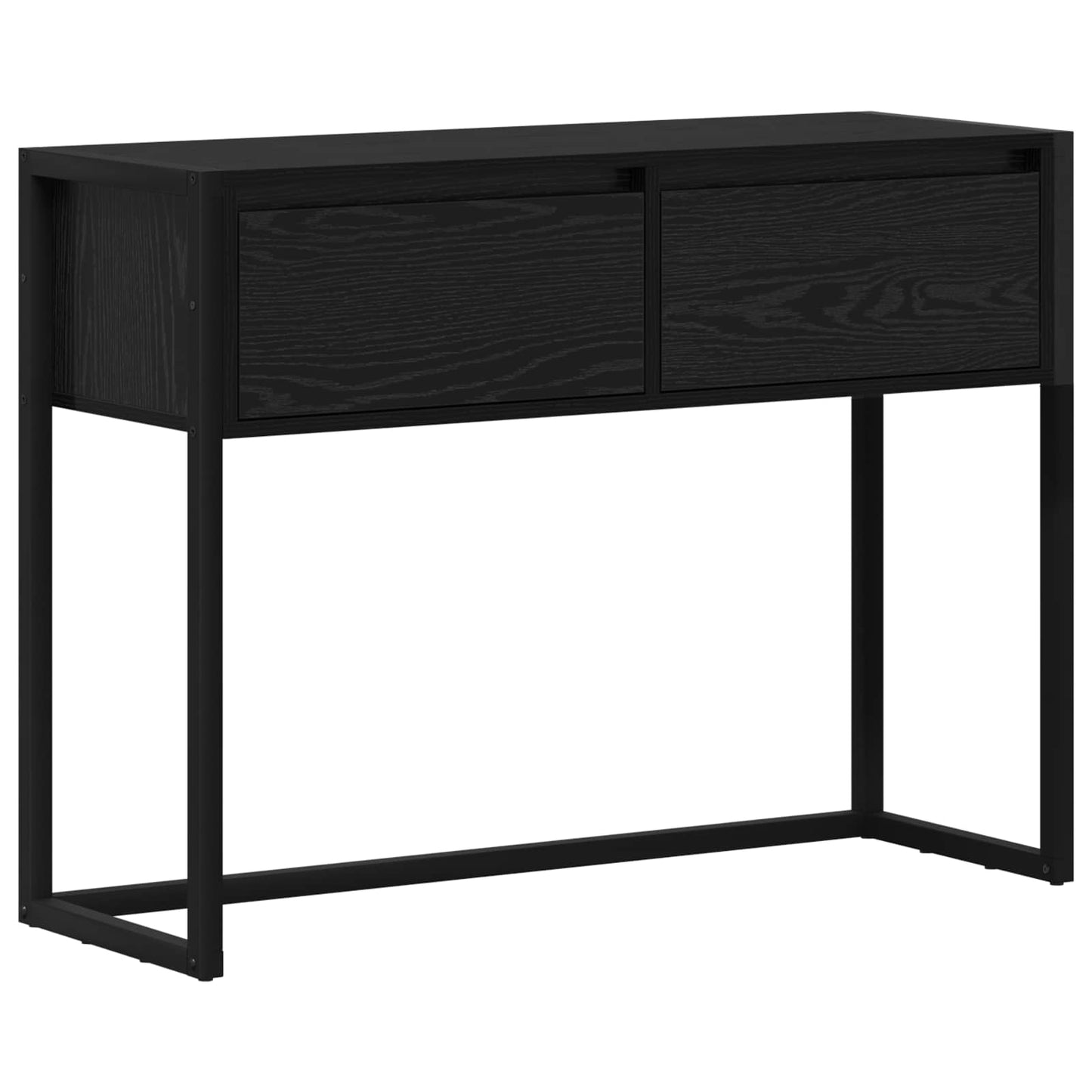 Avlastningsbord Svart Eik 100 x 36 x 75 cm Konstruert tre