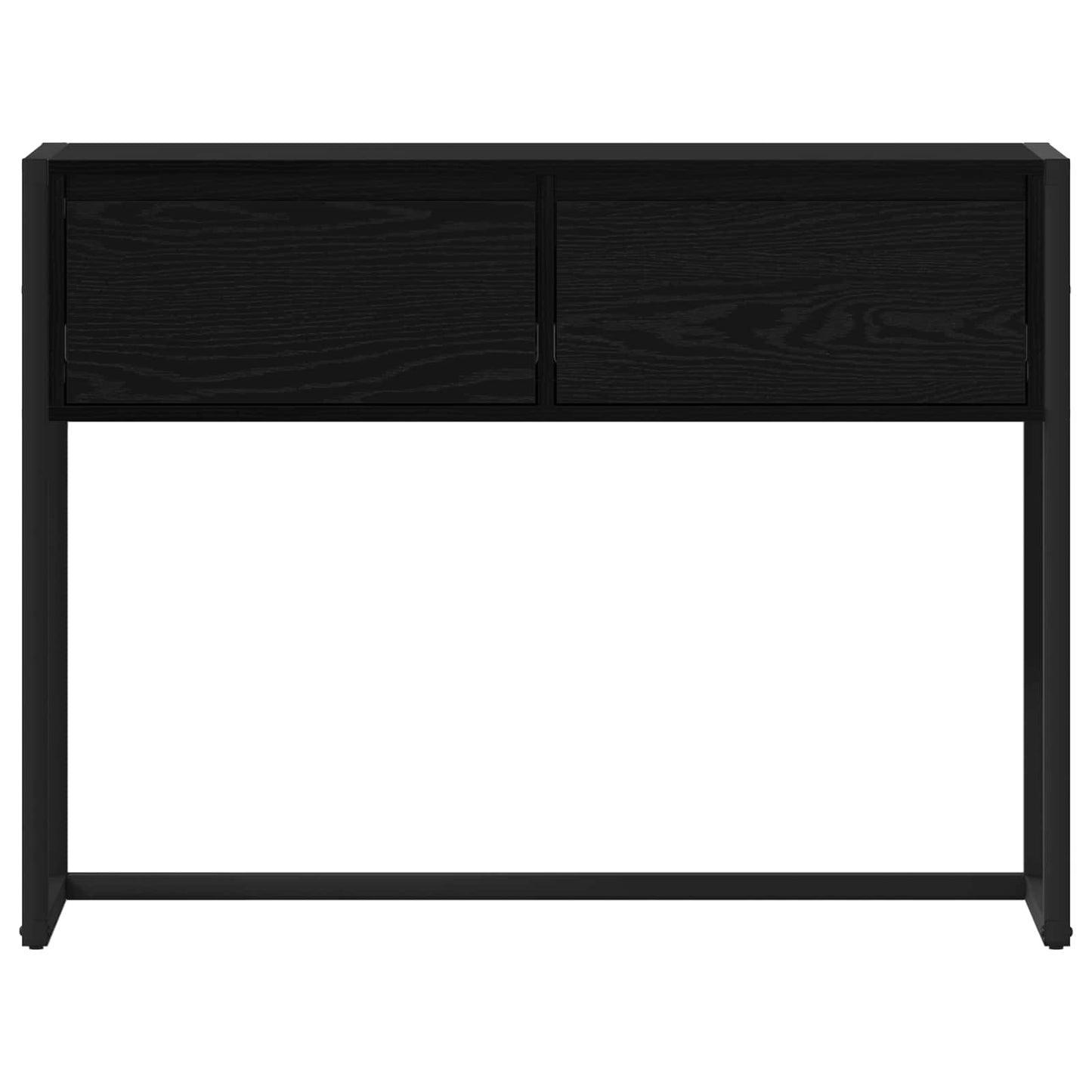 Avlastningsbord Svart Eik 100 x 36 x 75 cm Konstruert tre