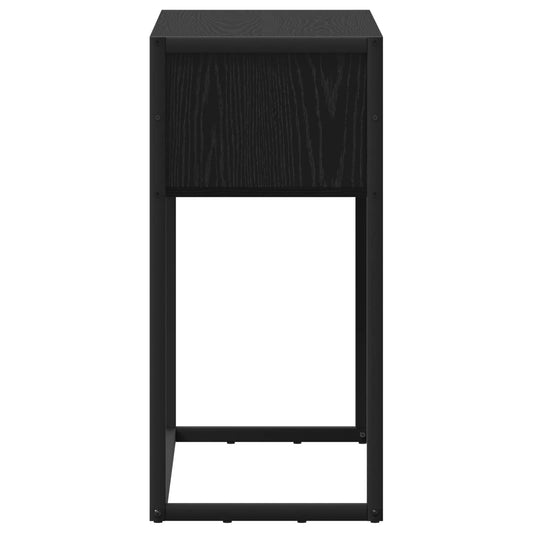 Avlastningsbord Svart Eik 100 x 36 x 75 cm Konstruert tre