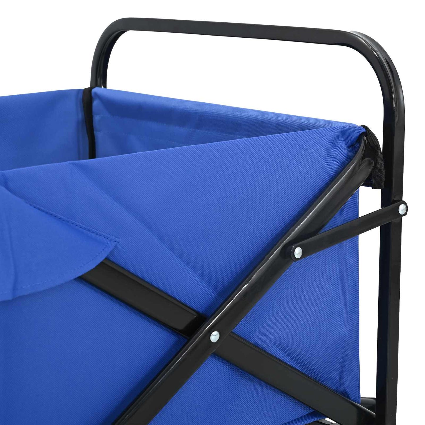 Sammenleggbar Håndvogn Blå 89 x 63 x 96 cm Stål og Oxford-stoff vidaXL