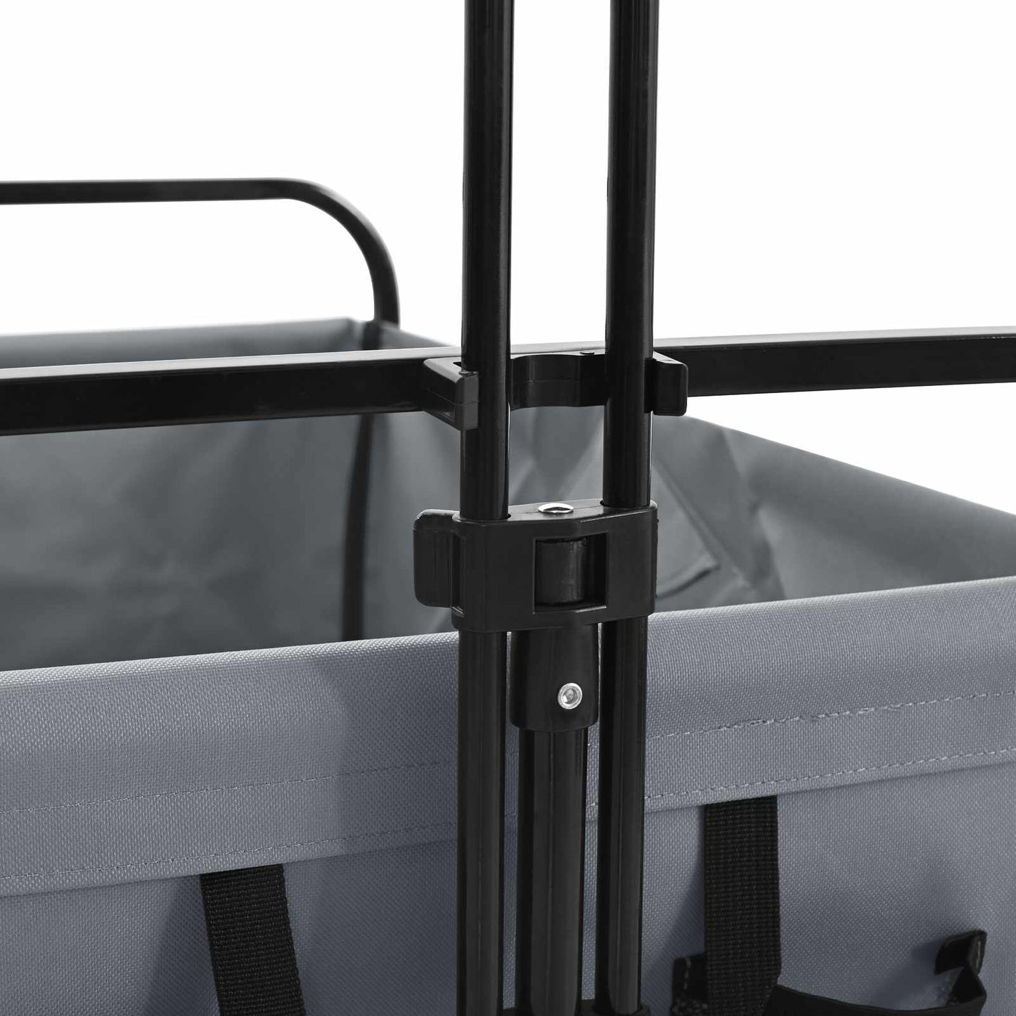 Sammenleggbar Håndvogn Grå 89 x 63 x 96 cm Stål og Oxford-stoff vidaXL