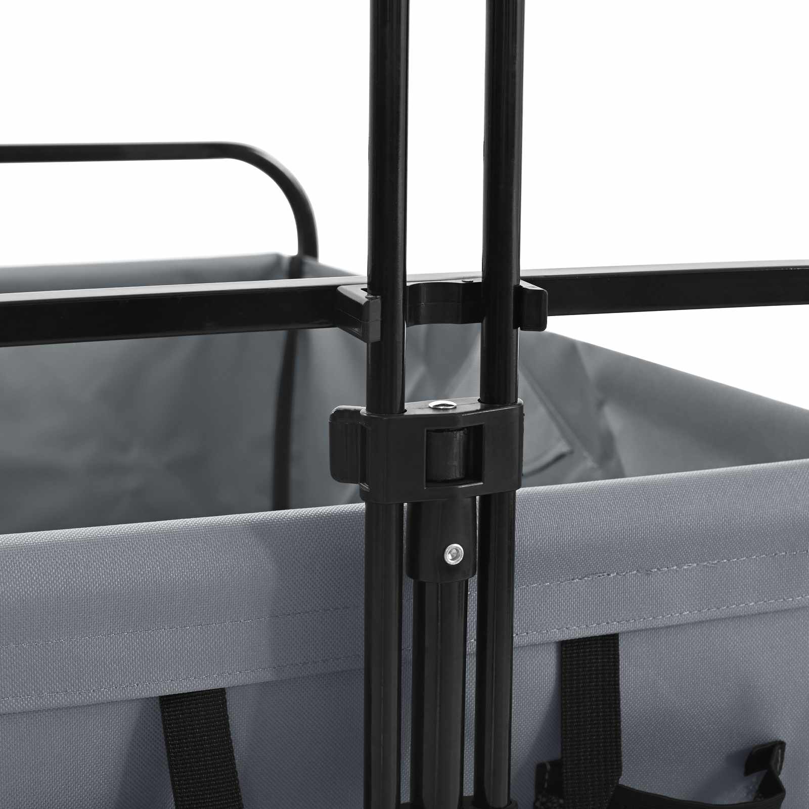 Sammenleggbar Håndvogn Grå 89 x 63 x 96 cm Stål og Oxford-stoff vidaXL