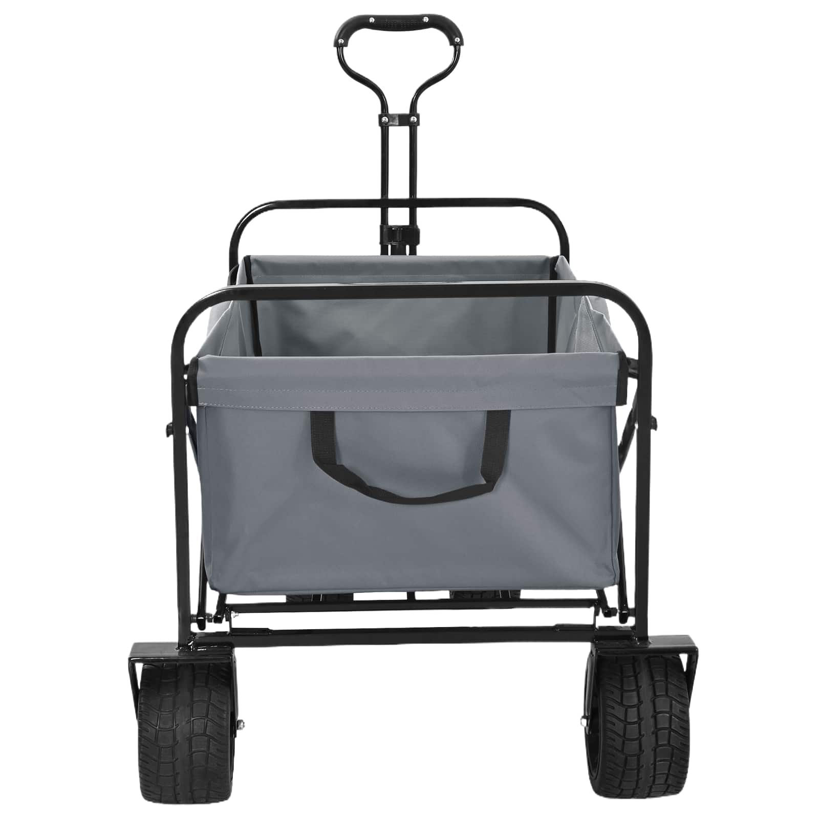 Sammenleggbar Håndvogn Grå 89 x 63 x 96 cm Stål og Oxford-stoff vidaXL
