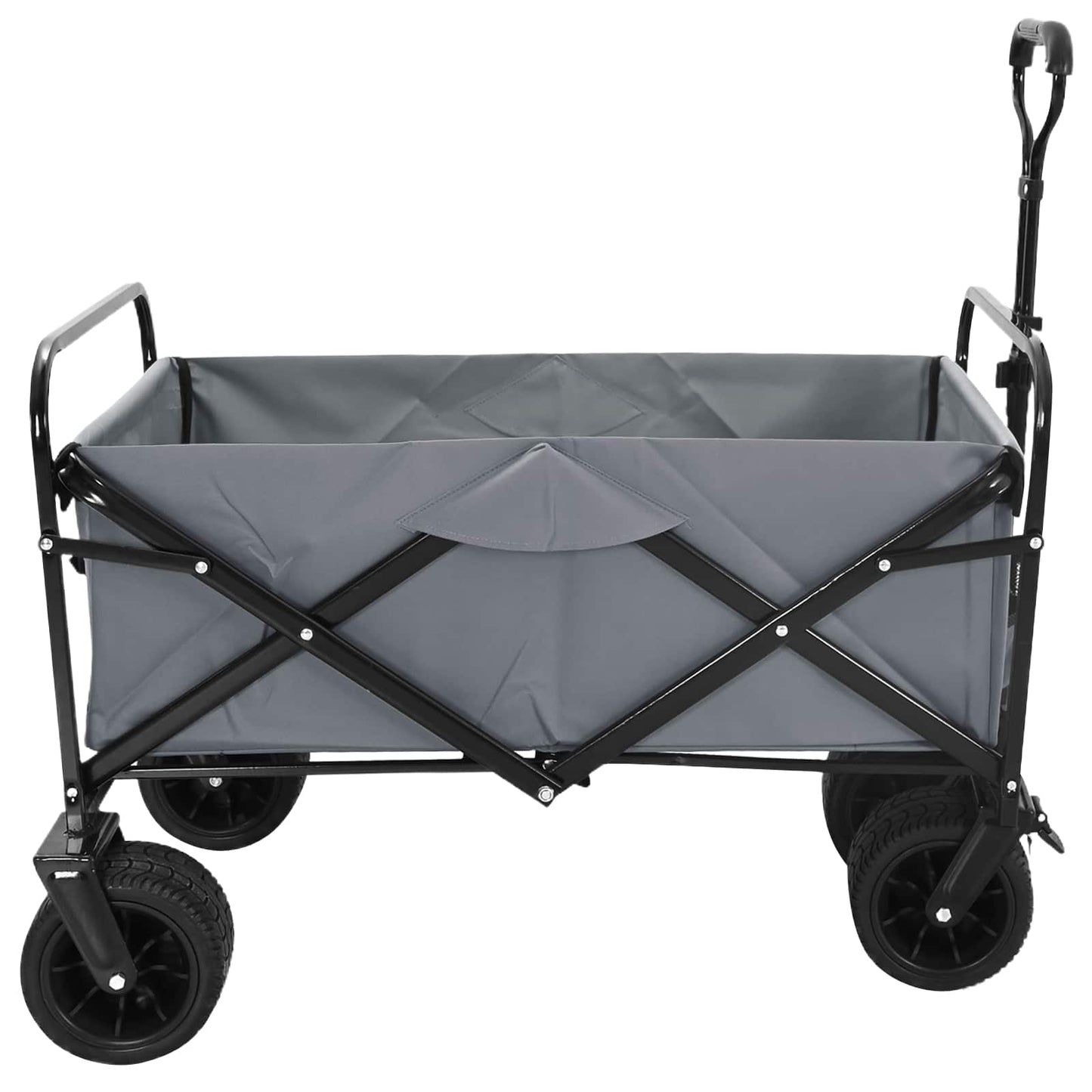 Sammenleggbar Håndvogn Grå 89 x 63 x 96 cm Stål og Oxford-stoff vidaXL
