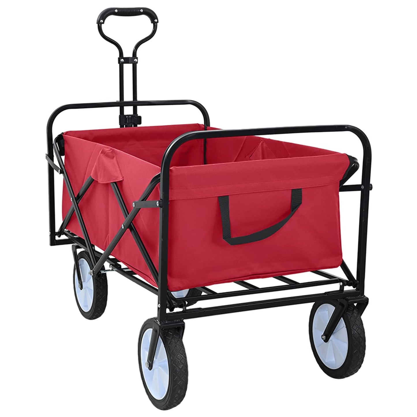 Sammenleggbar Håndvogn Rød 94 x 53 x 99 cm Oxford Stoff
