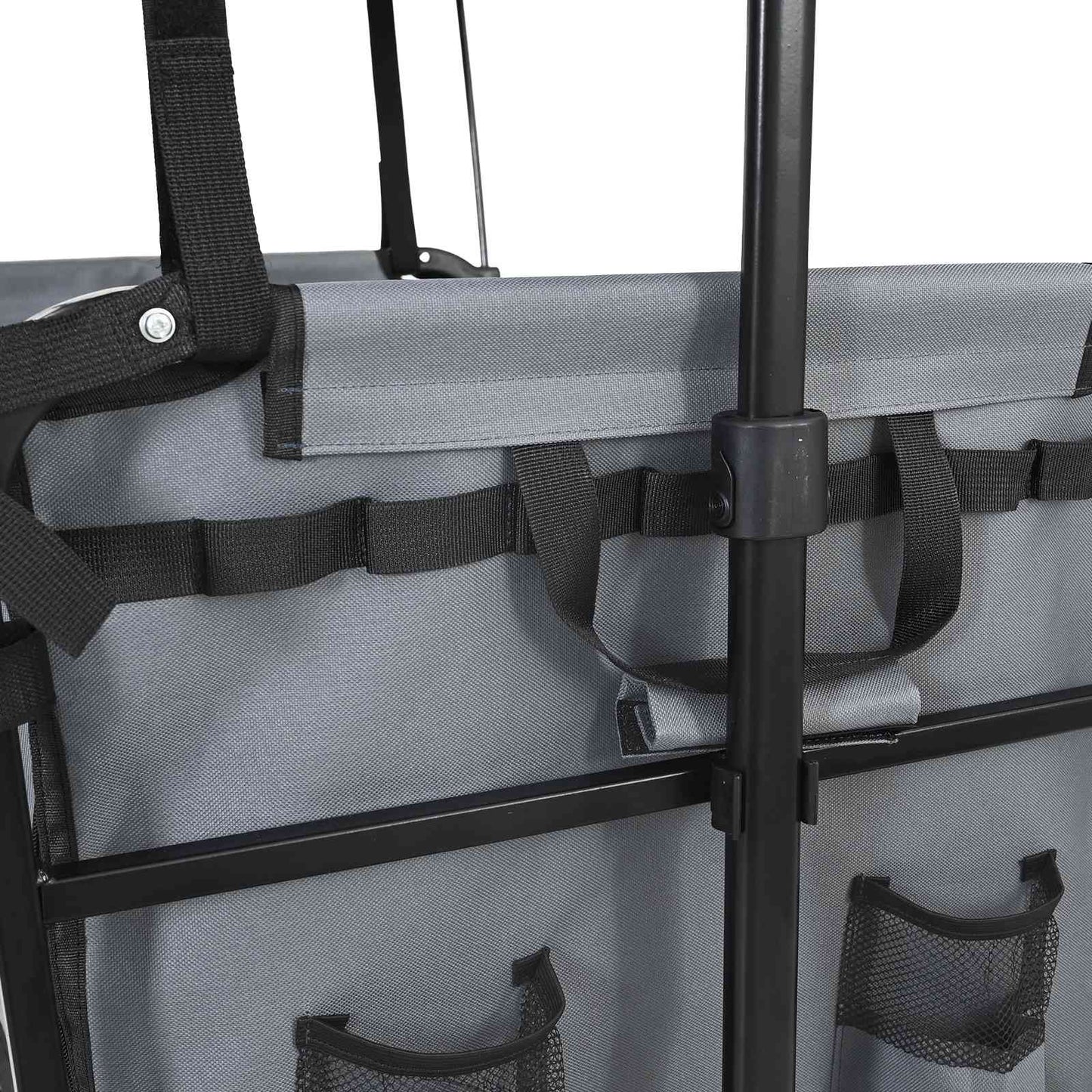 Sammenleggbar Håndvogn Grå 105 x 56,5 x 116 cm Oxford Stoff